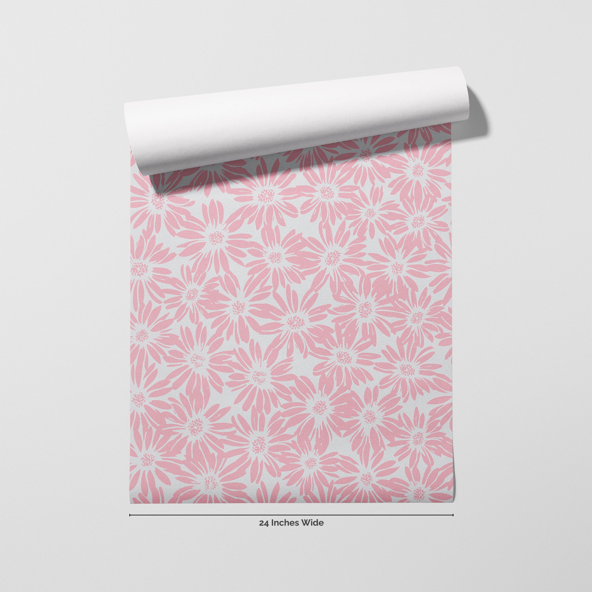 Baby Daisy wallpaper roll, 24 inches wide