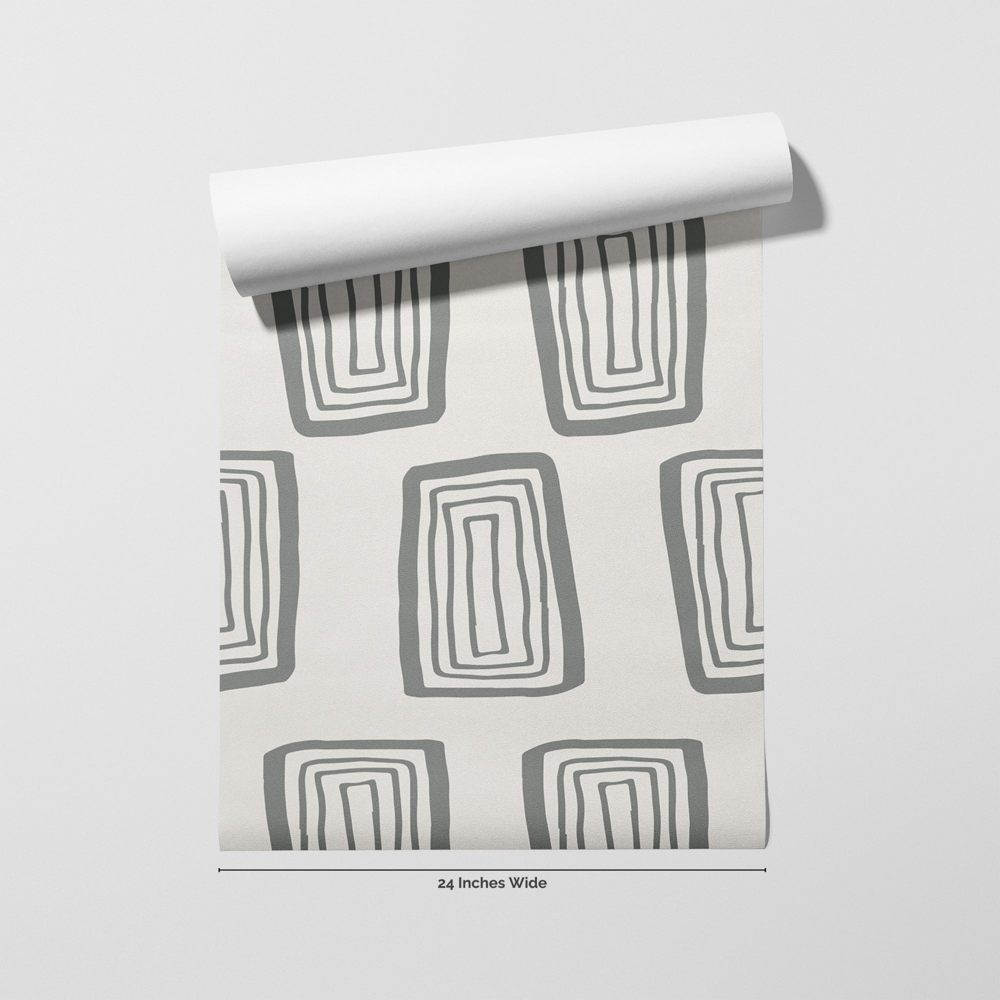 Grayscale Mod wallpaper roll, 24 inches wide