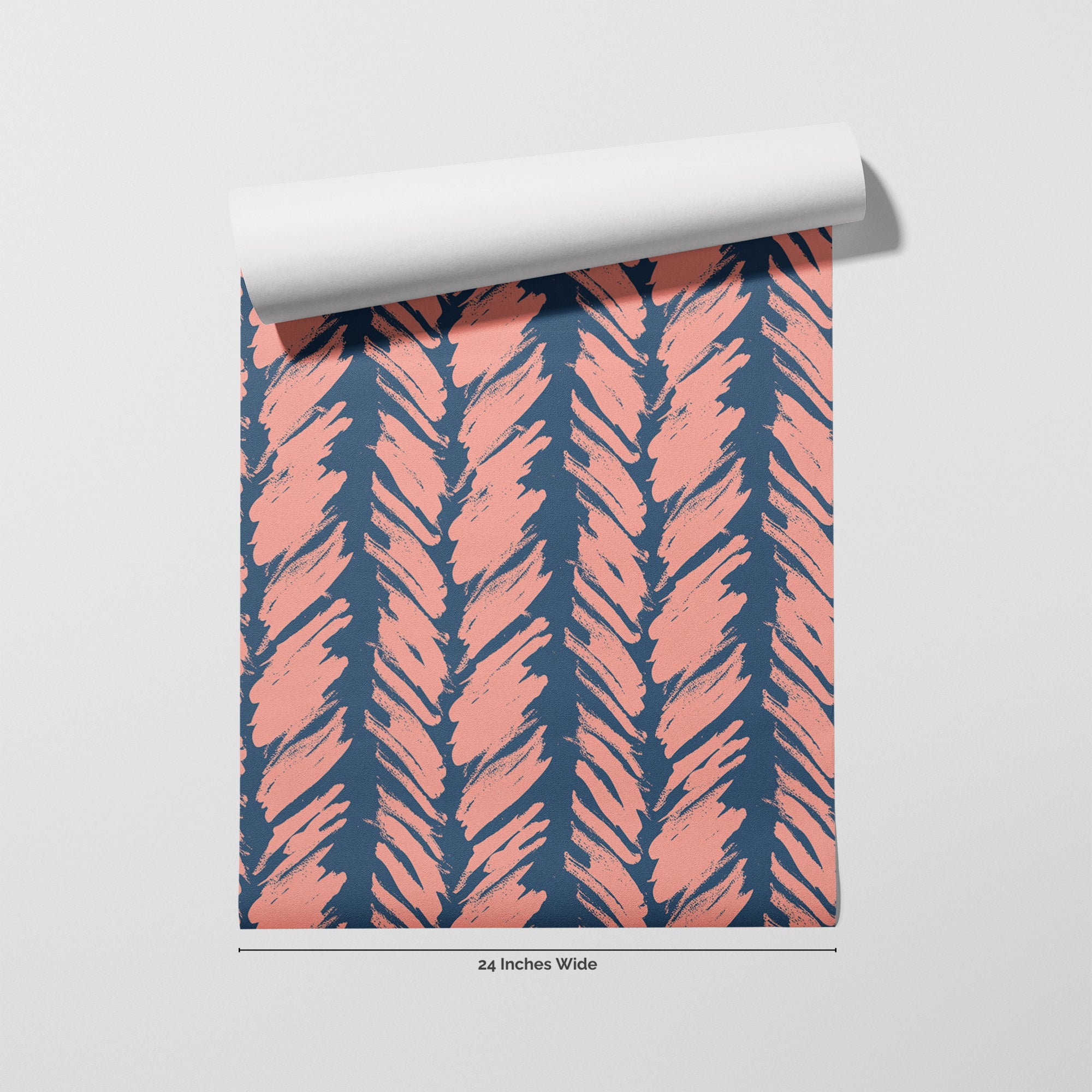 Harbor Brush wallpaper roll, 24 inches wide