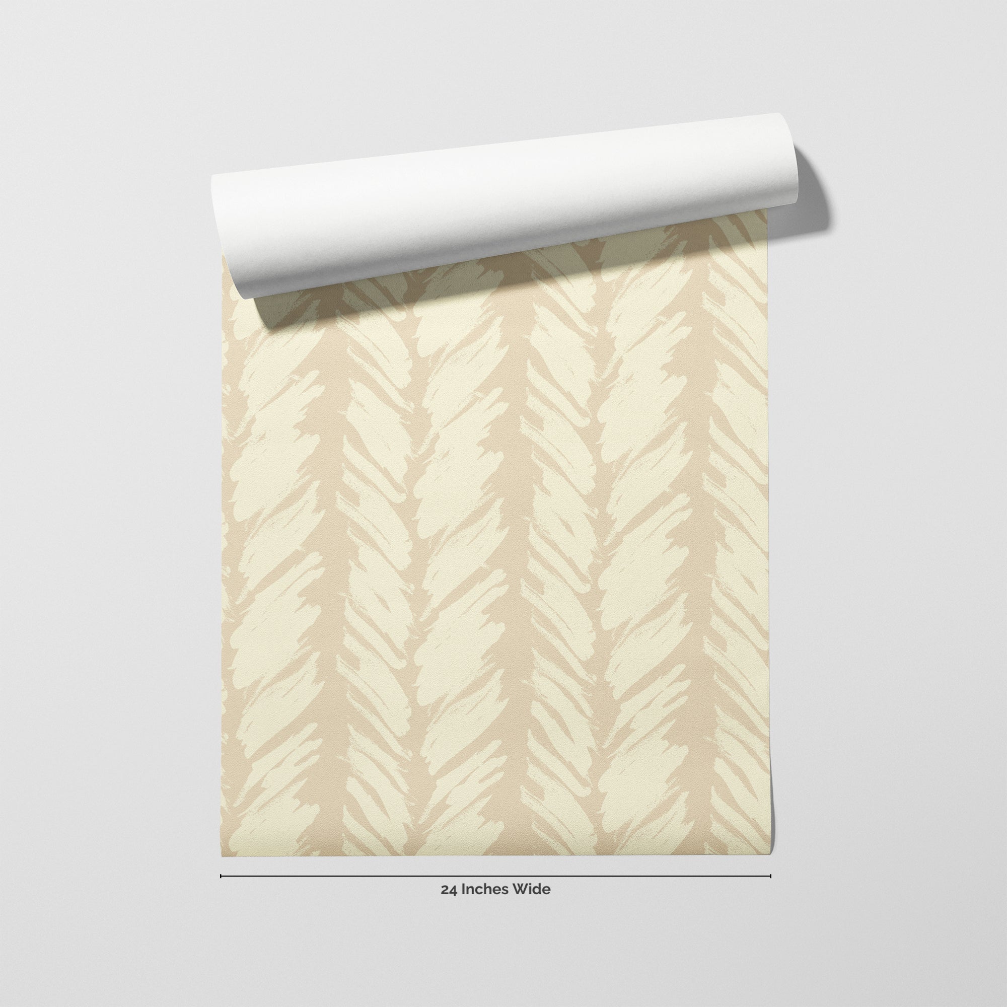 Linen Brush wallpaper roll, 24 inches wide