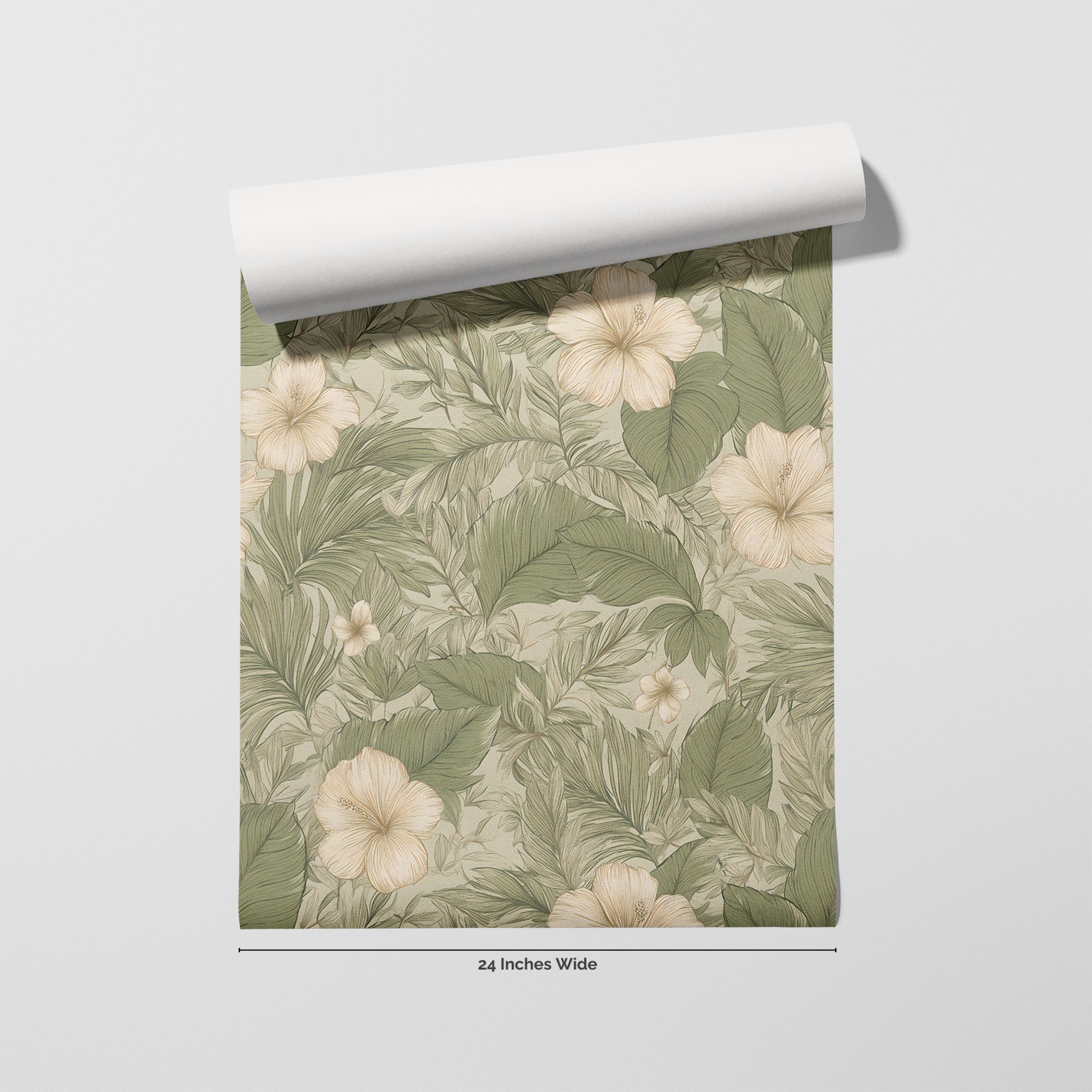 Palm Paradise wallpaper roll, 24 inches wide