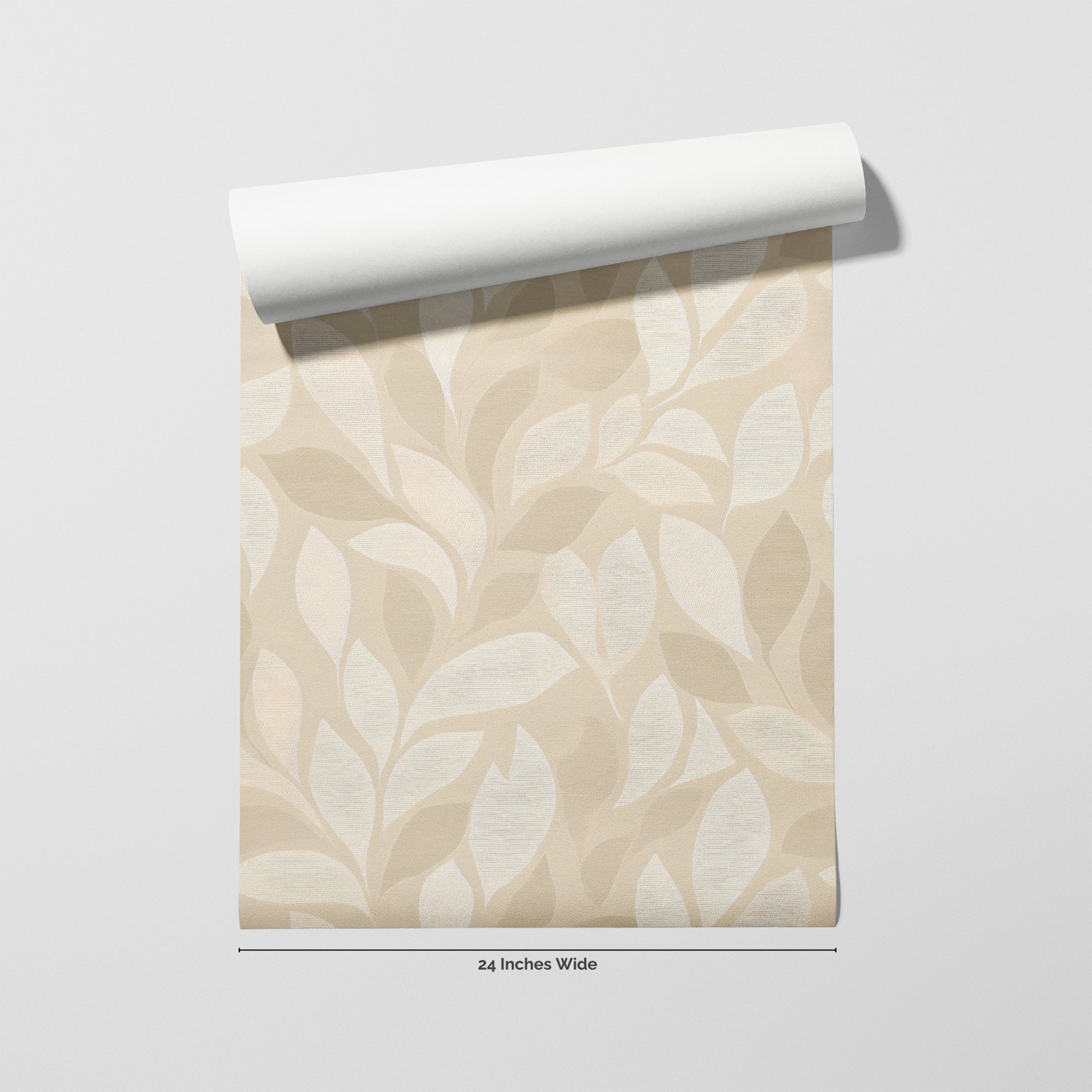 Whisper Leaf wallpaper roll, 24 inches wide