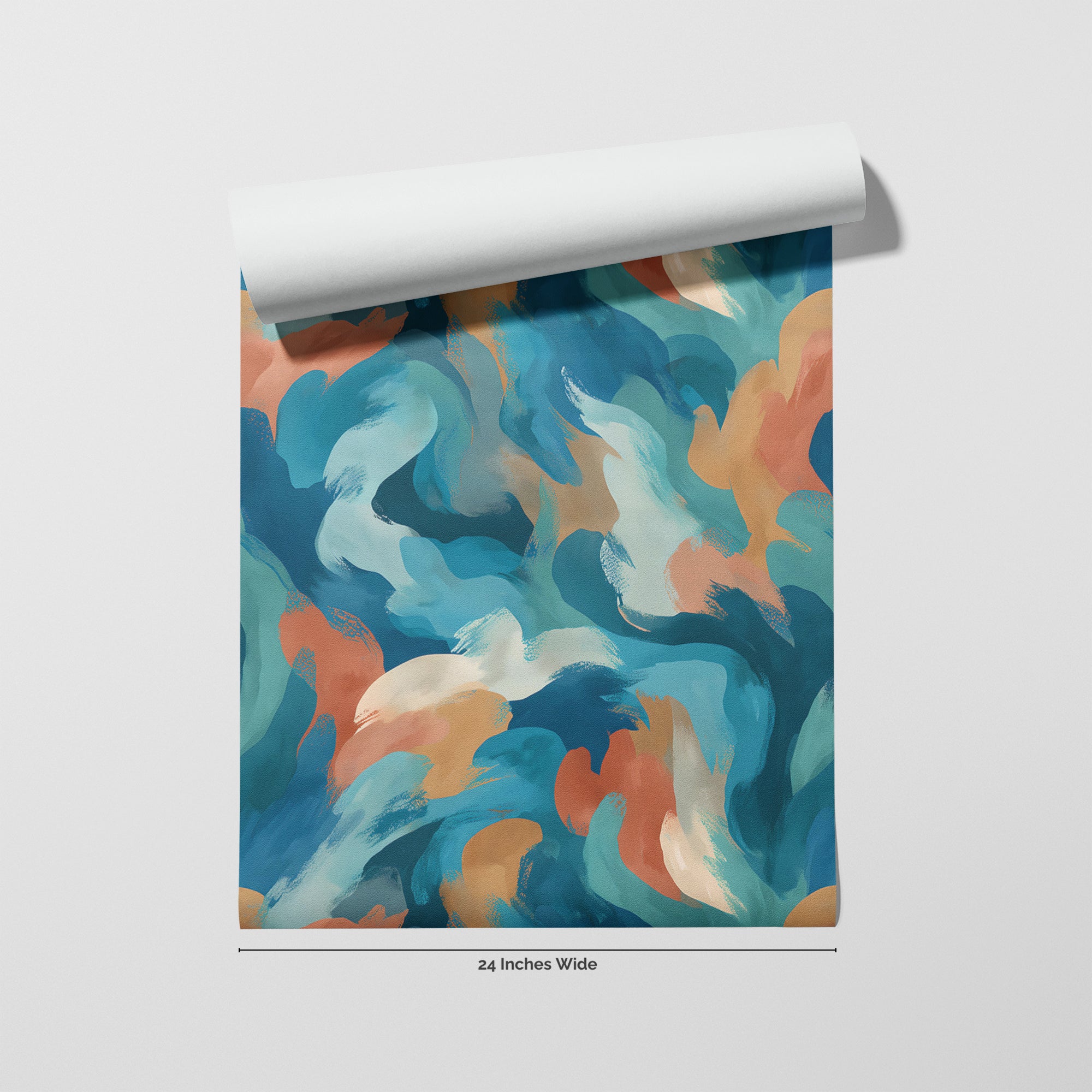 Nouveau Funk wallpaper roll, 24 inches wide