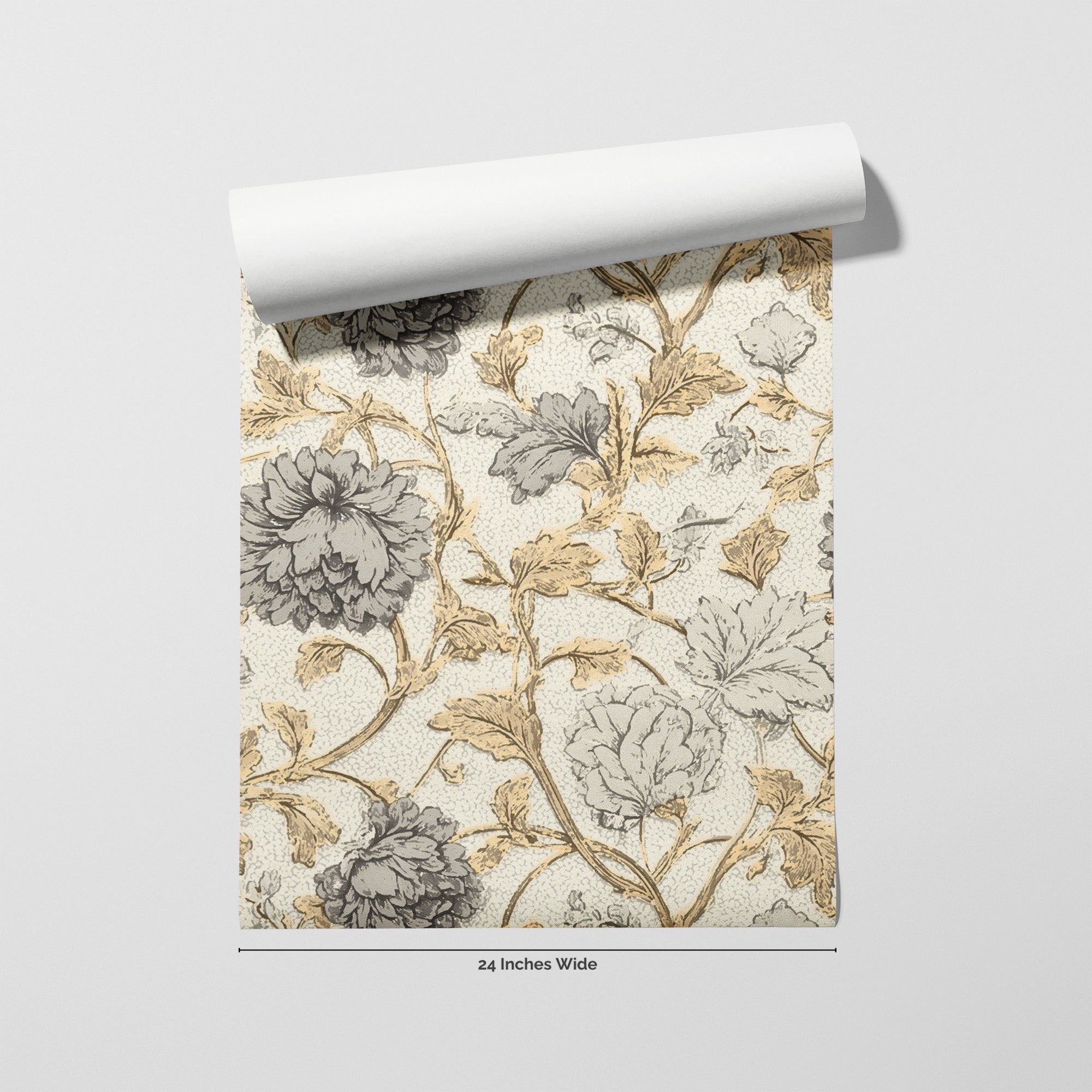 Heritage Vine wallpaper roll, 24 inches wide