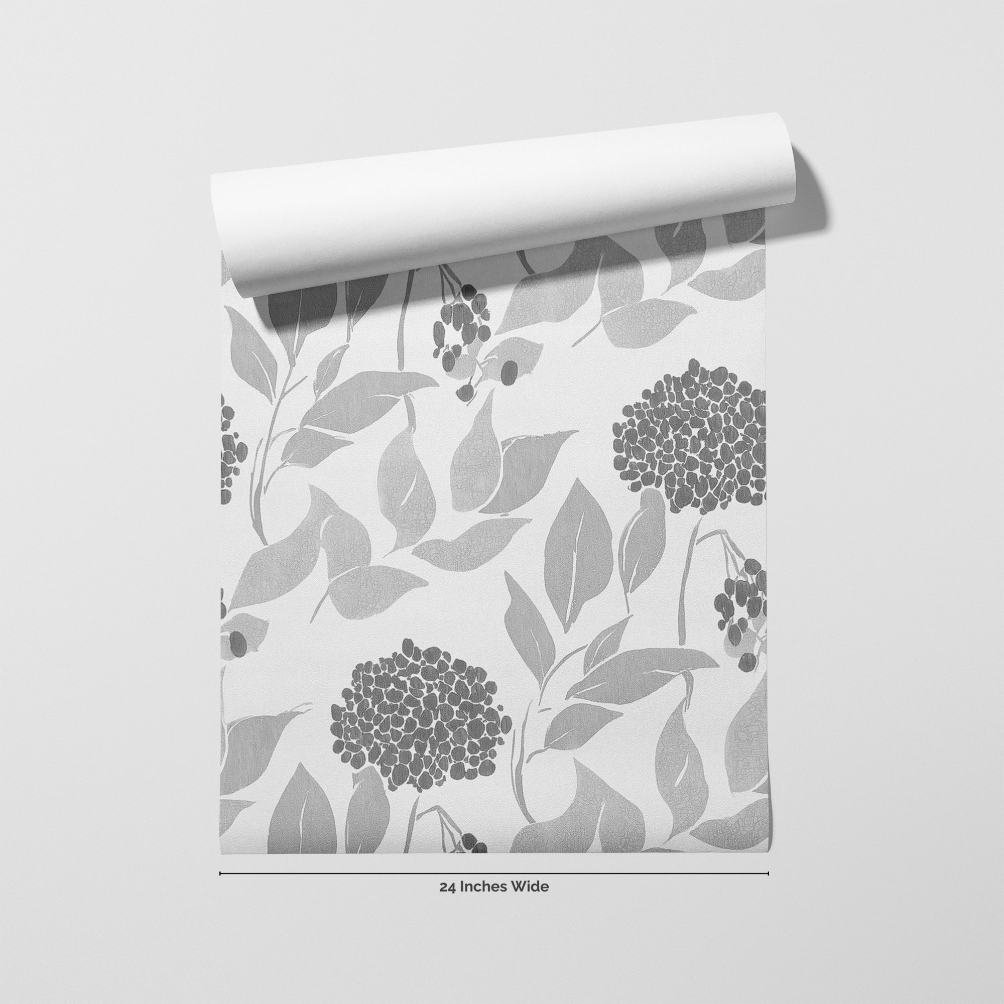 Ash Leaf wallpaper roll, 24 inches wide