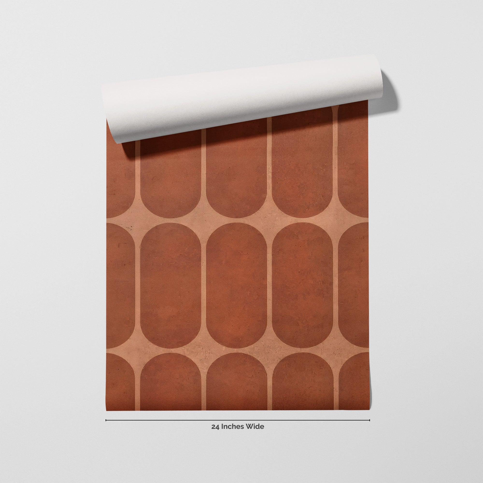 Retro Adobe wallpaper roll, 24 inches wide