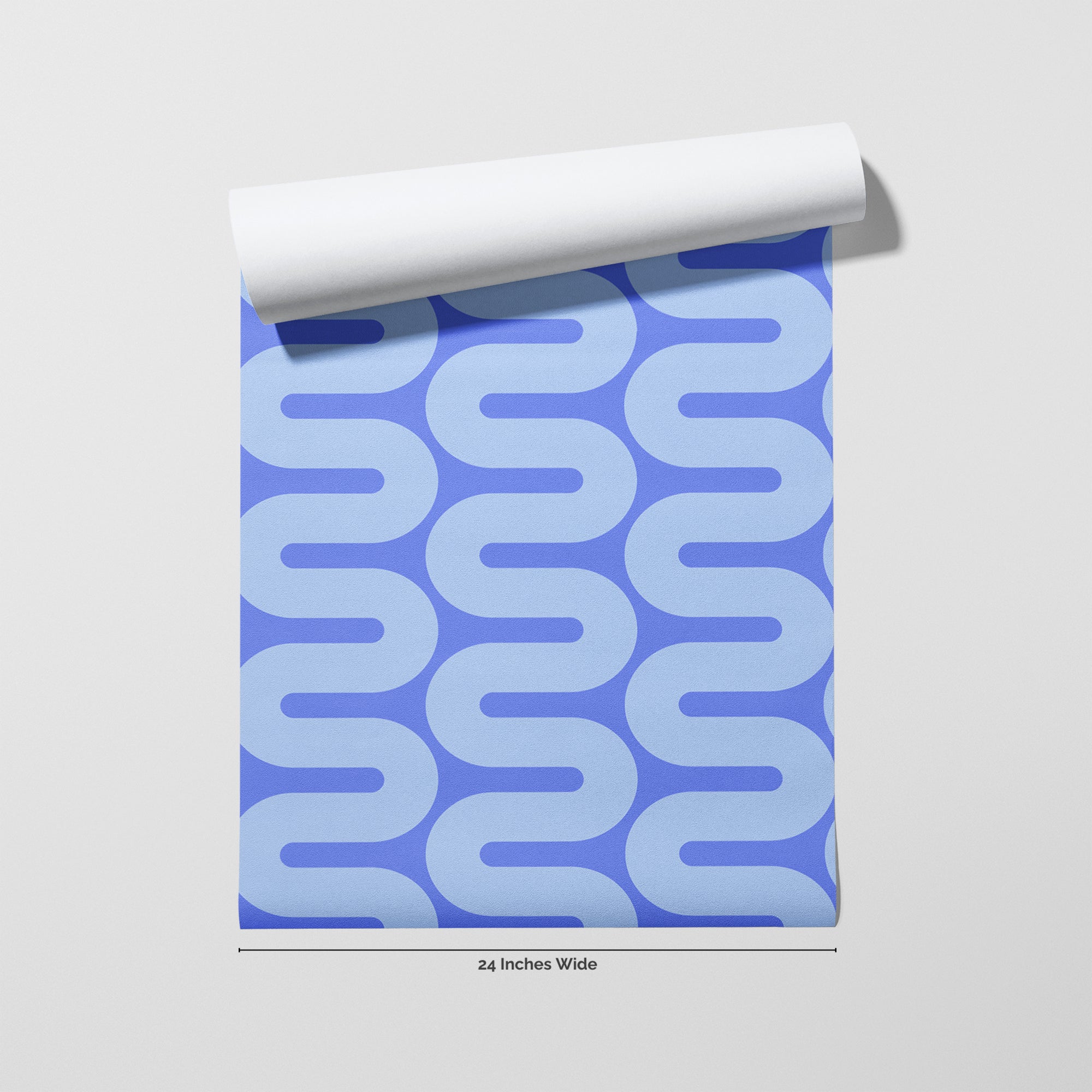 Blue Wiggle wallpaper roll, 24 inches wide