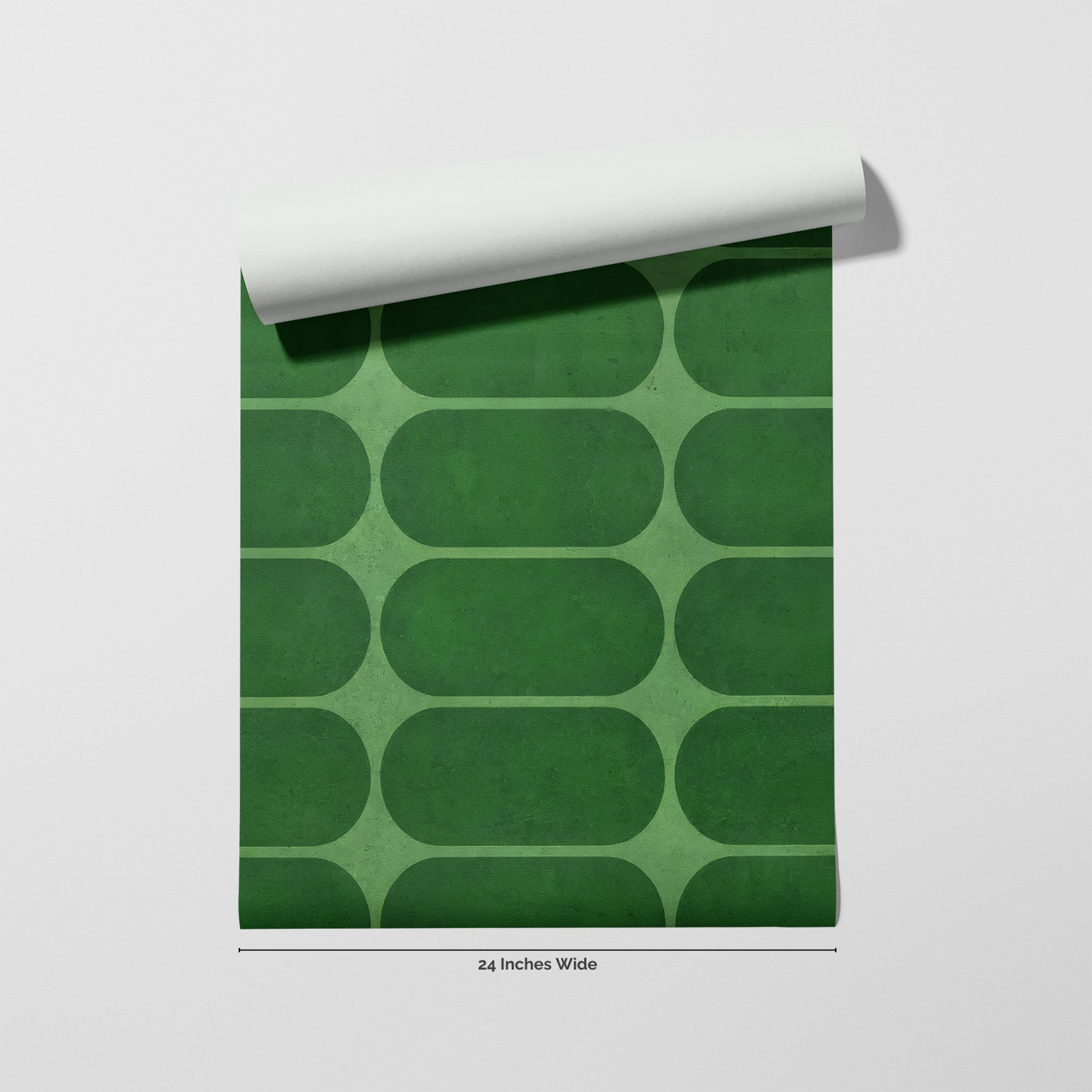 Emerald Deco wallpaper roll, 24 inches wide