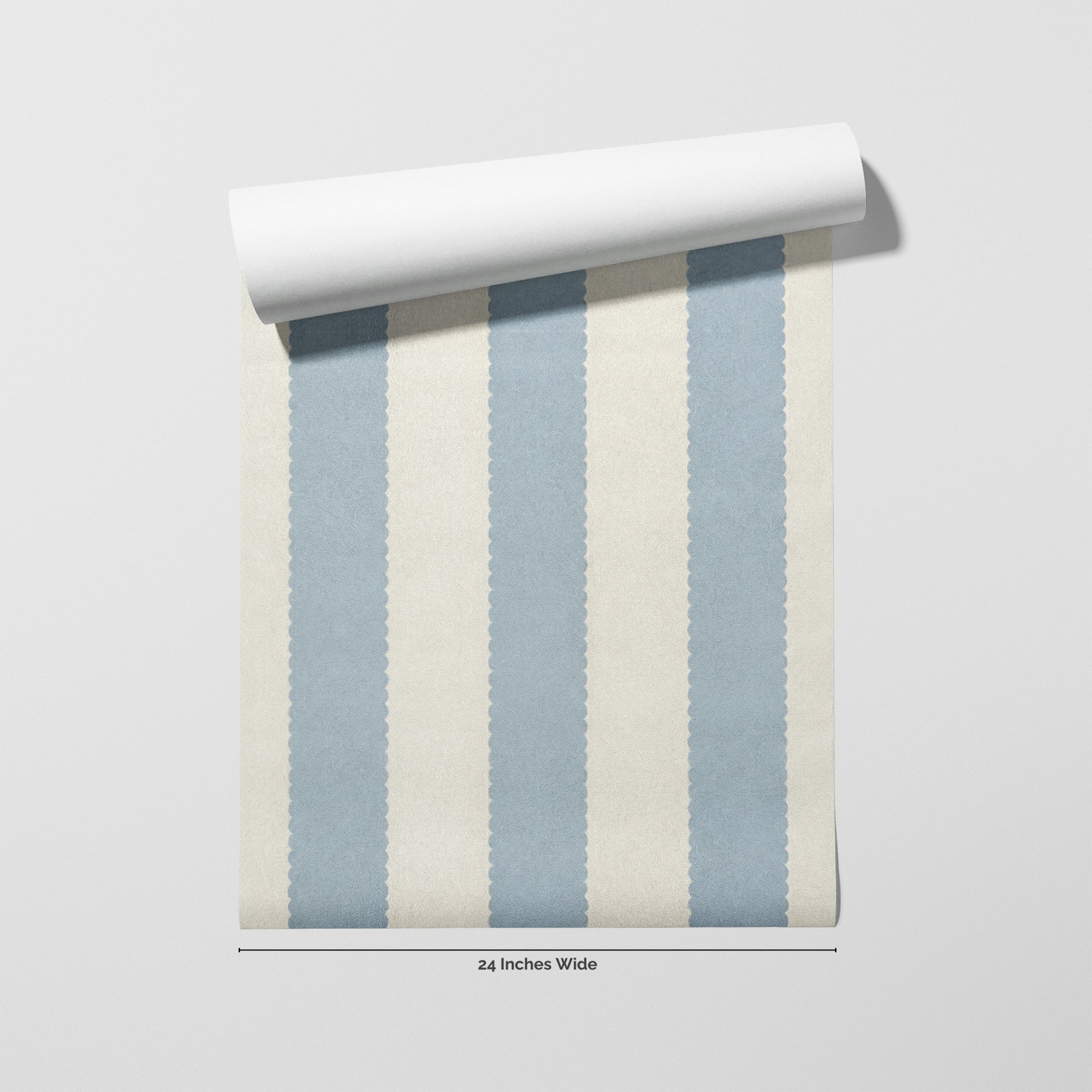 Seaside Scallop wallpaper roll, 24 inches wide