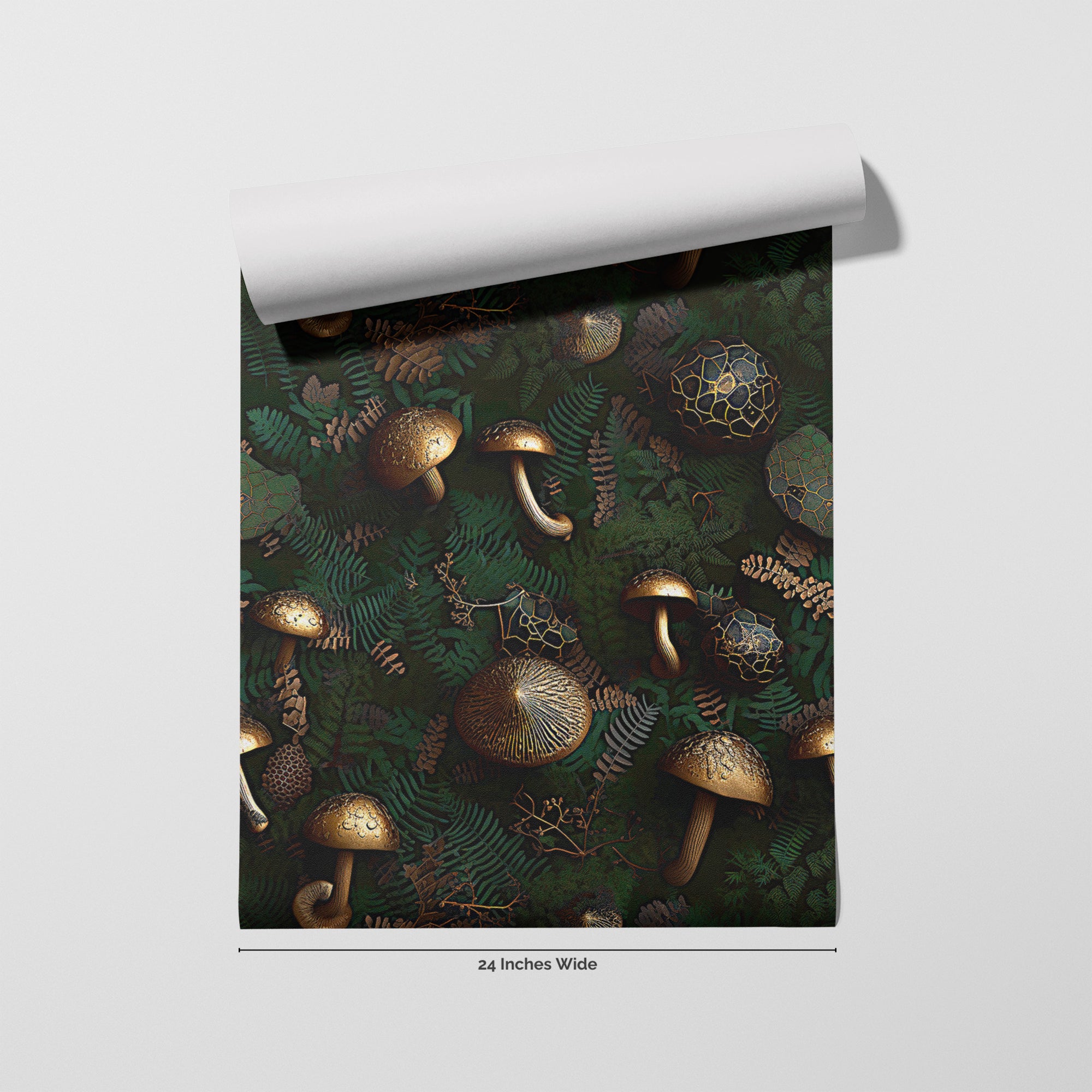 Gilded Grove wallpaper roll, 24 inches wide