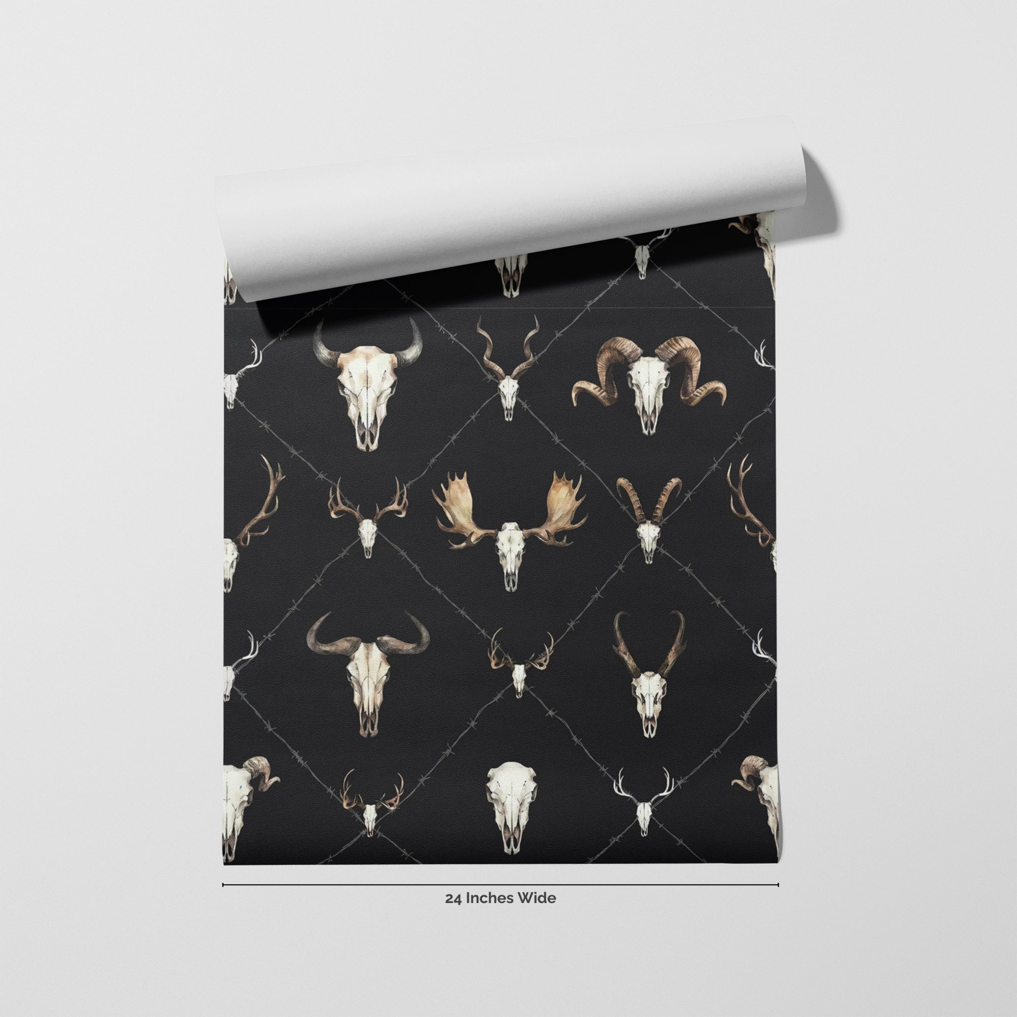 Outlaw wallpaper roll, 24 inches wide