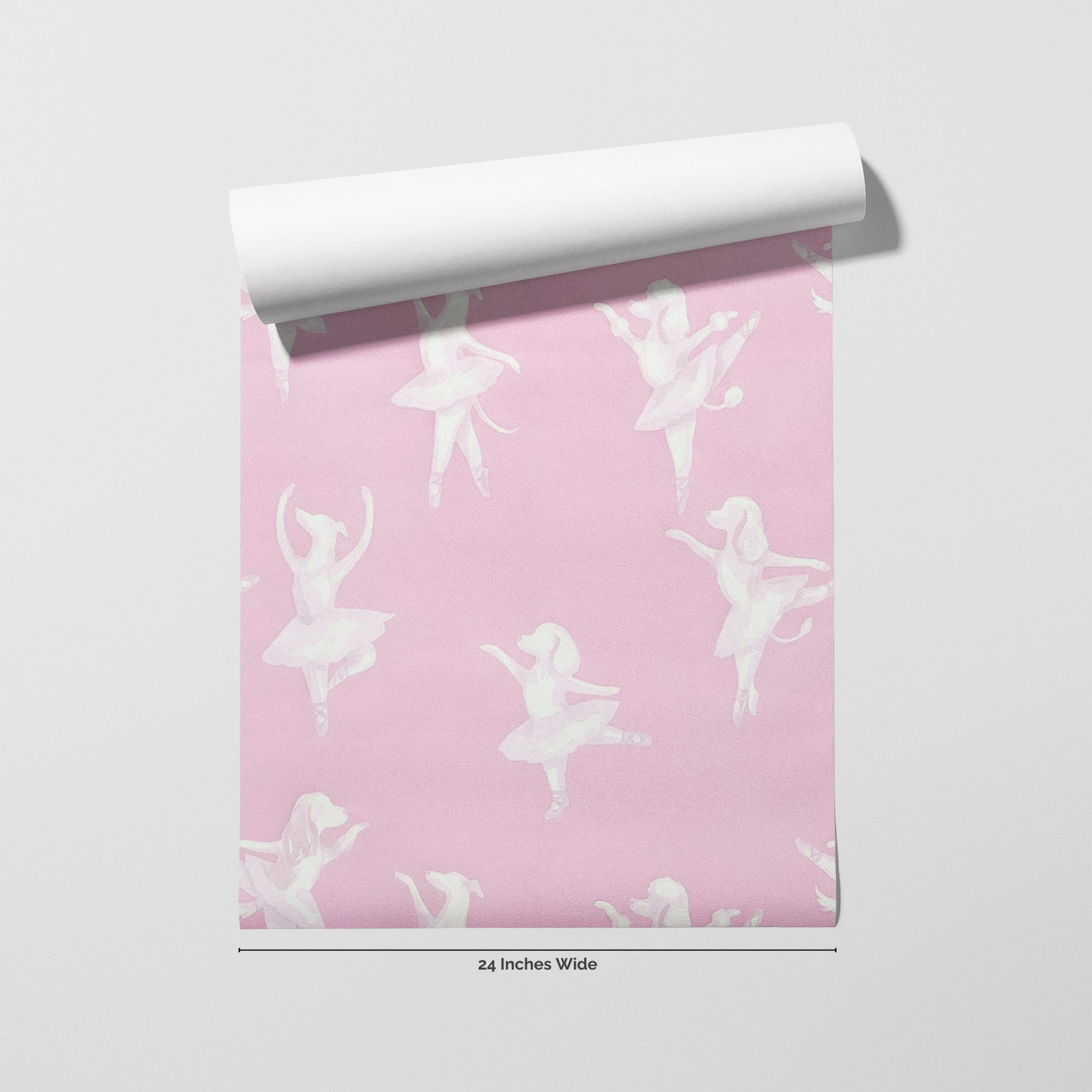 Tutu Pup wallpaper roll, 24 inches wide
