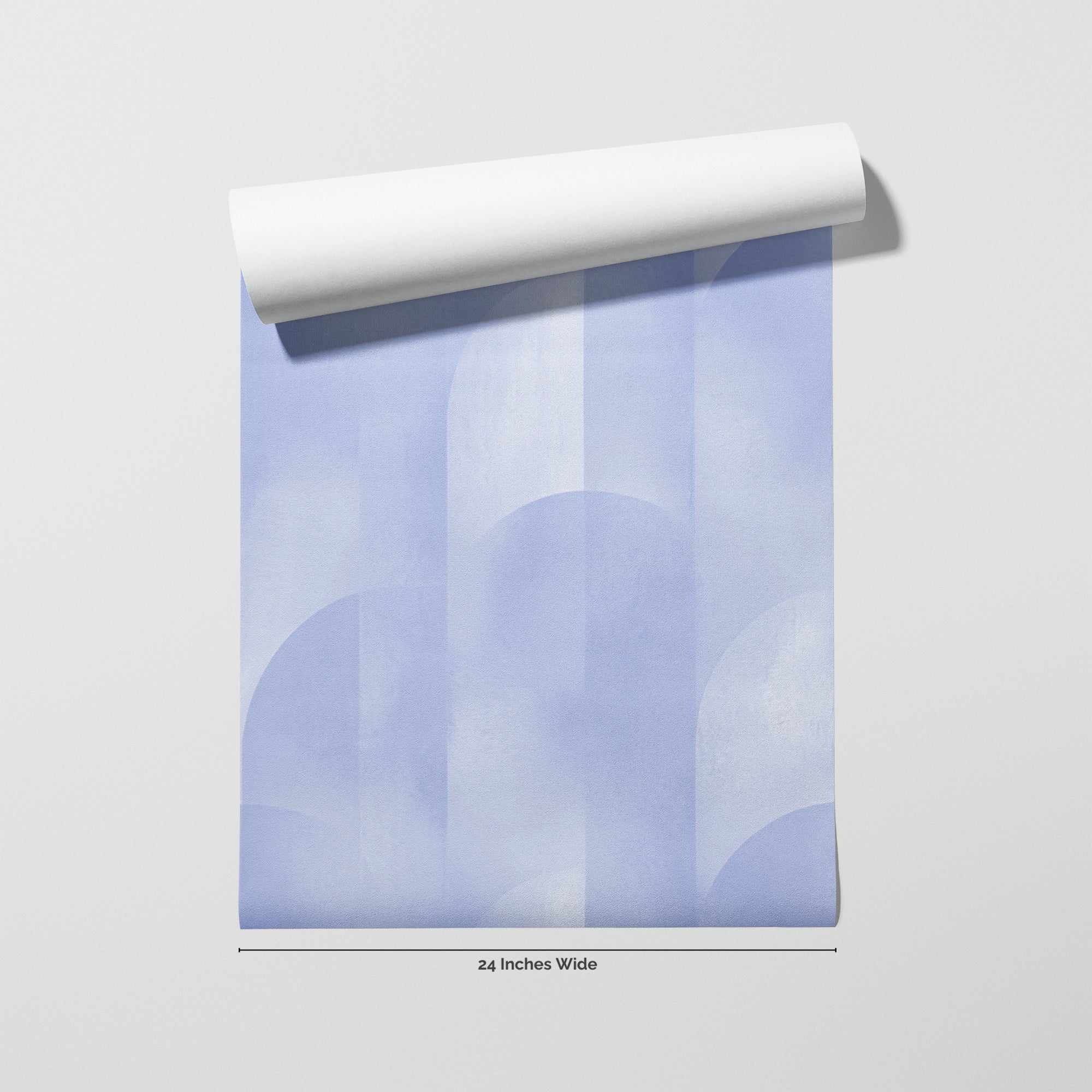 Periwinkle Arcade wallpaper roll, 24 inches wide