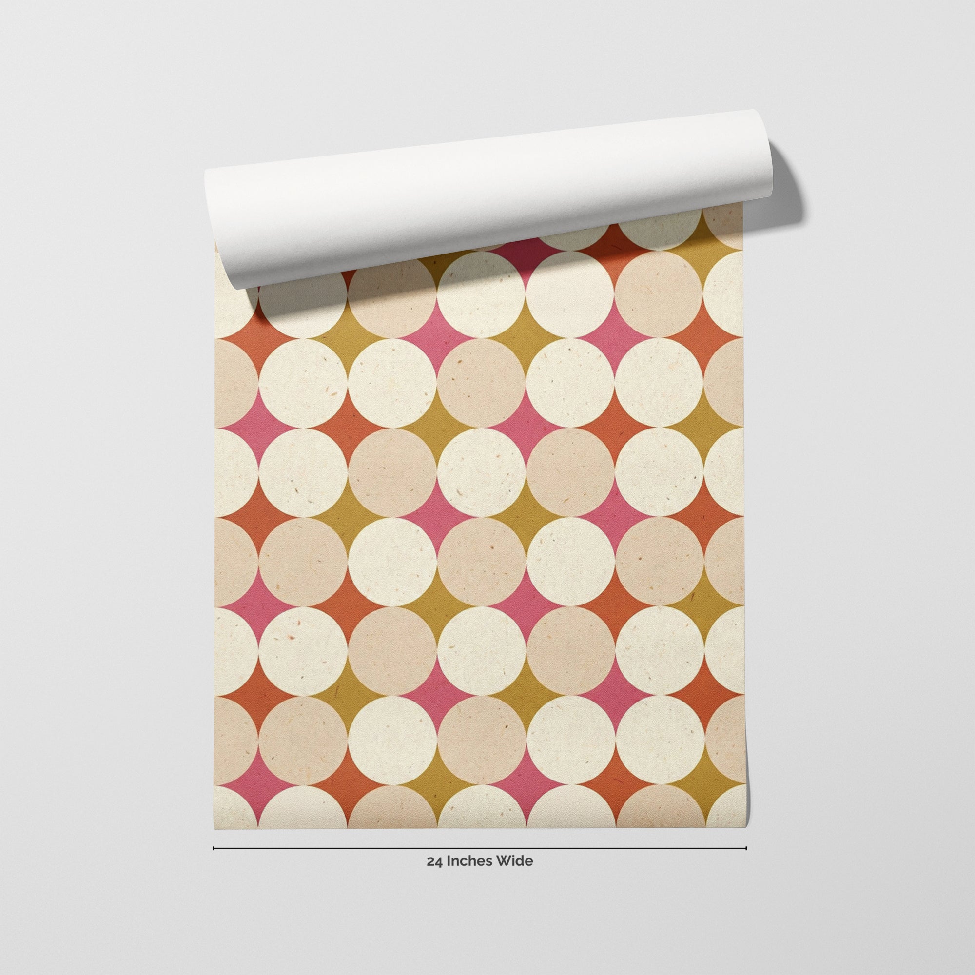 Circle Back wallpaper roll, 24 inches wide