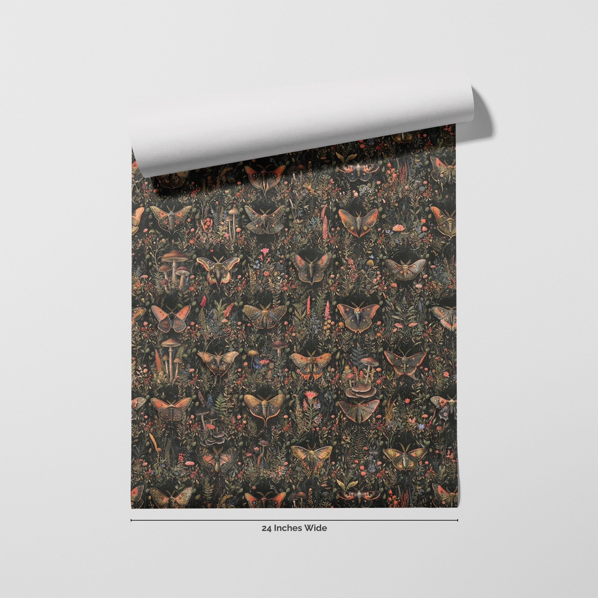 Midnight Cap wallpaper roll, 24 inches wide