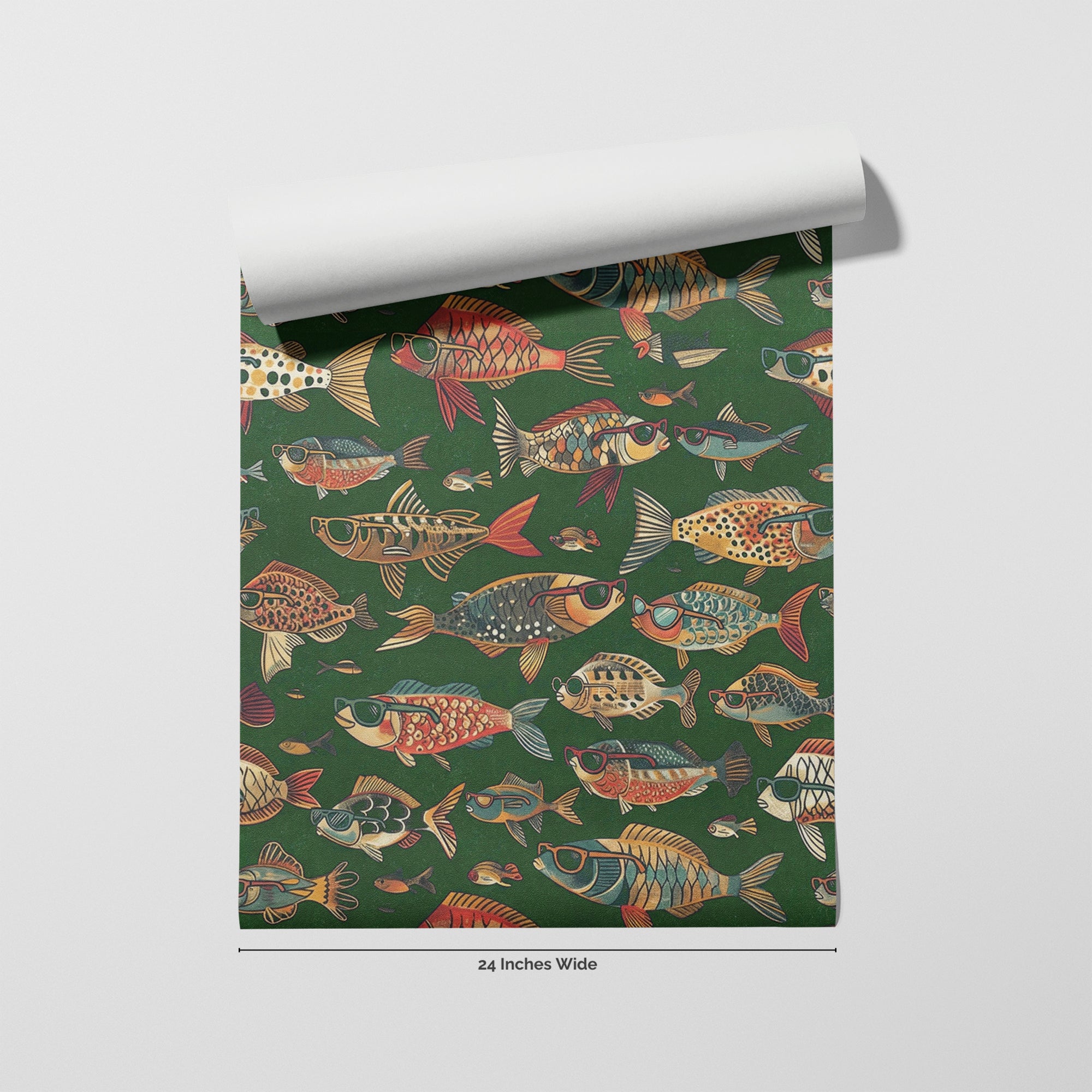 Lake Life wallpaper roll, 24 inches wide