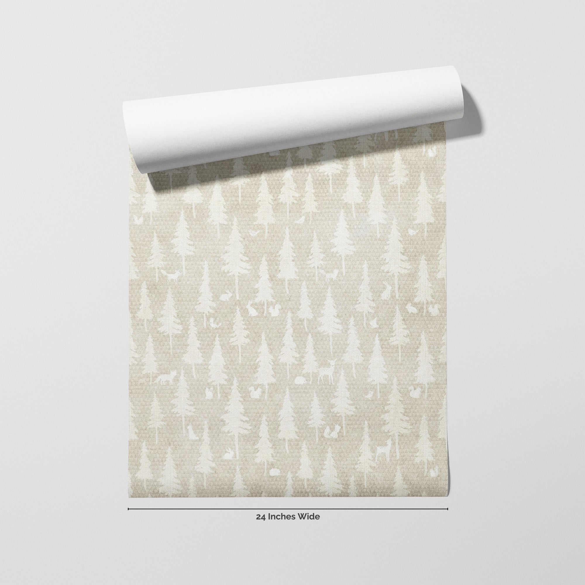 Quiet Woodland wallpaper roll, 24 inches wide