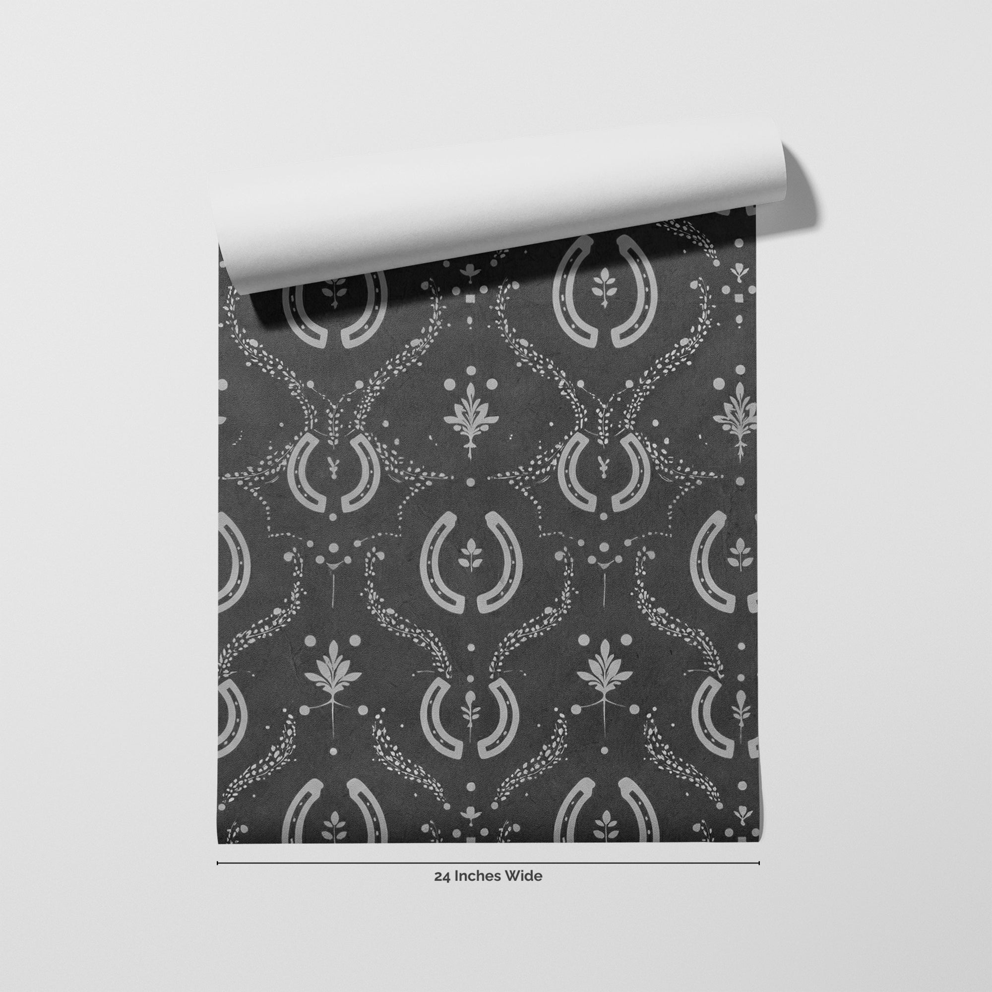 Midnight Rodeo wallpaper roll, 24 inches wide