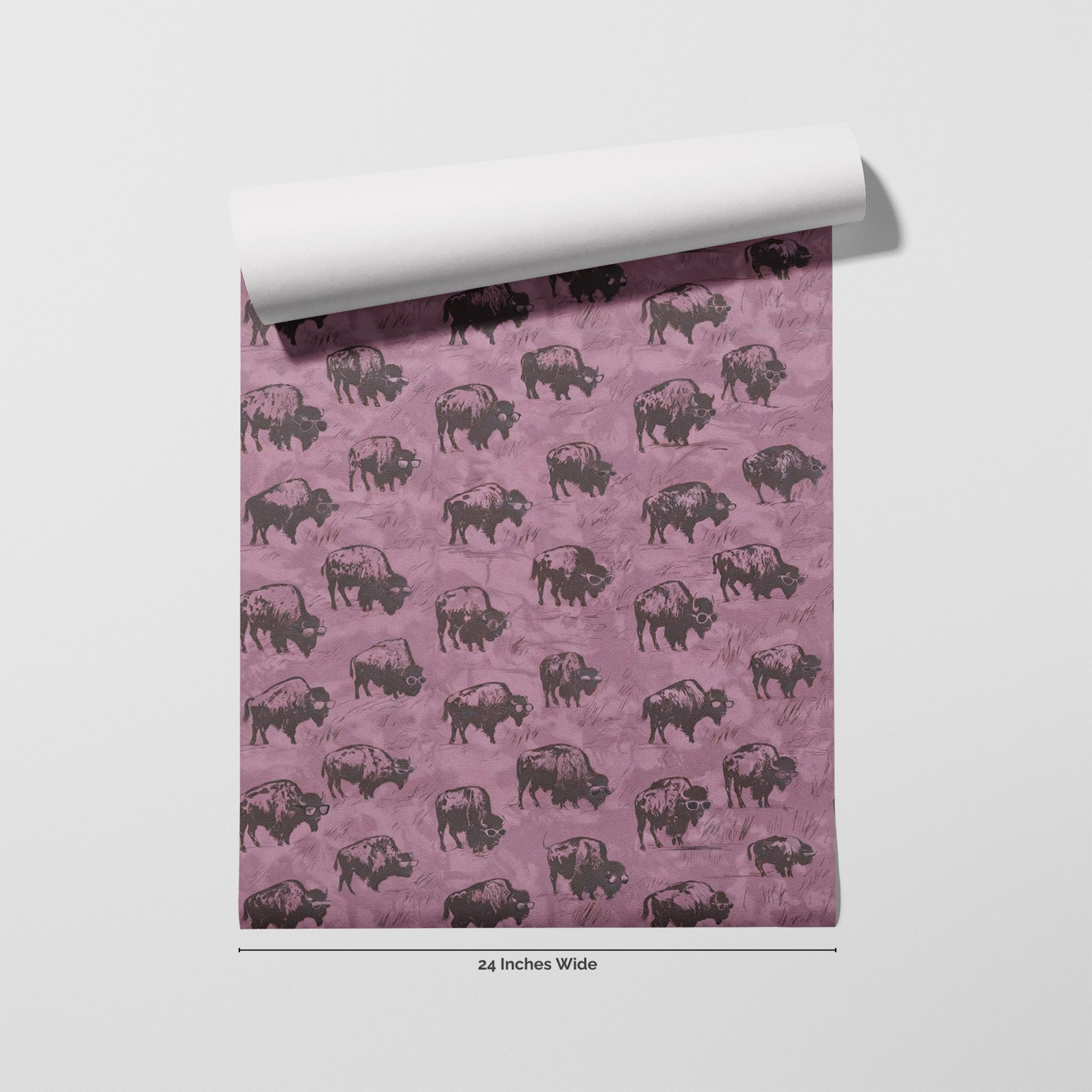 Rodeo Pink wallpaper roll, 24 inches wide