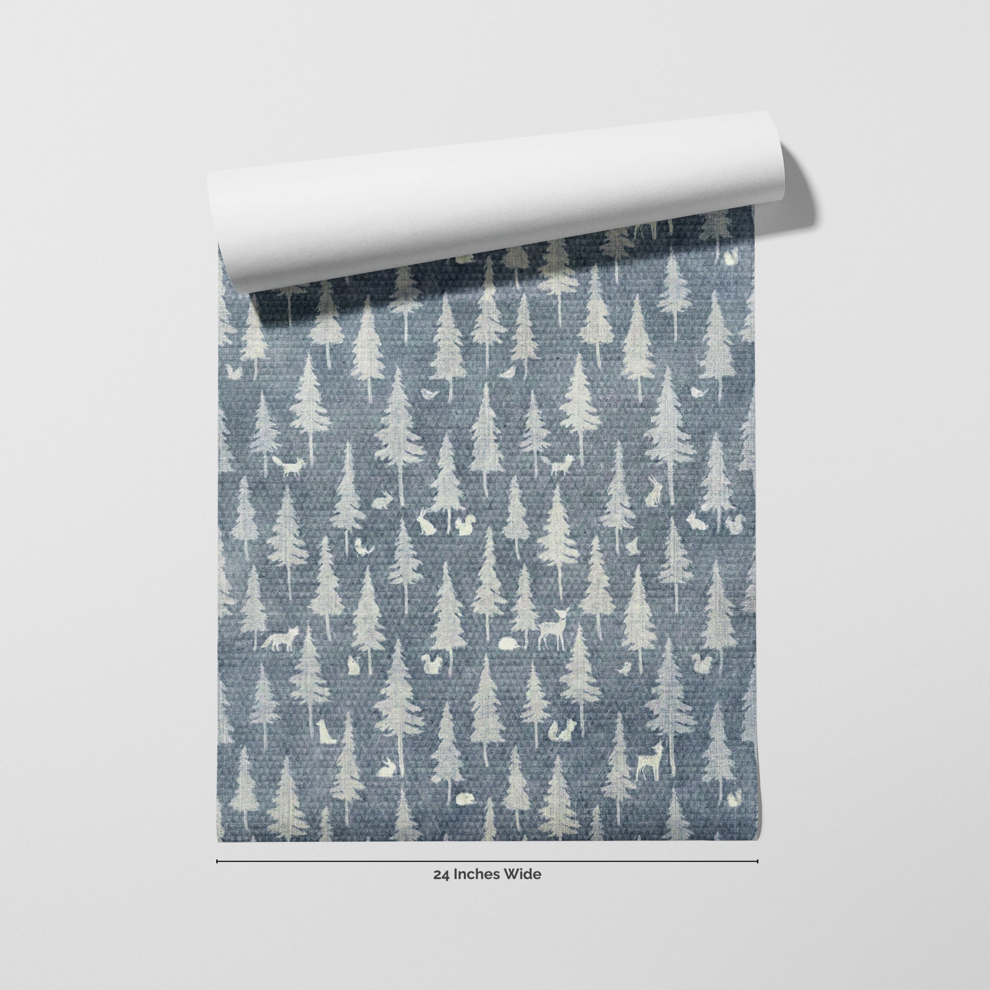 Twilight Woodland wallpaper roll, 24 inches wide