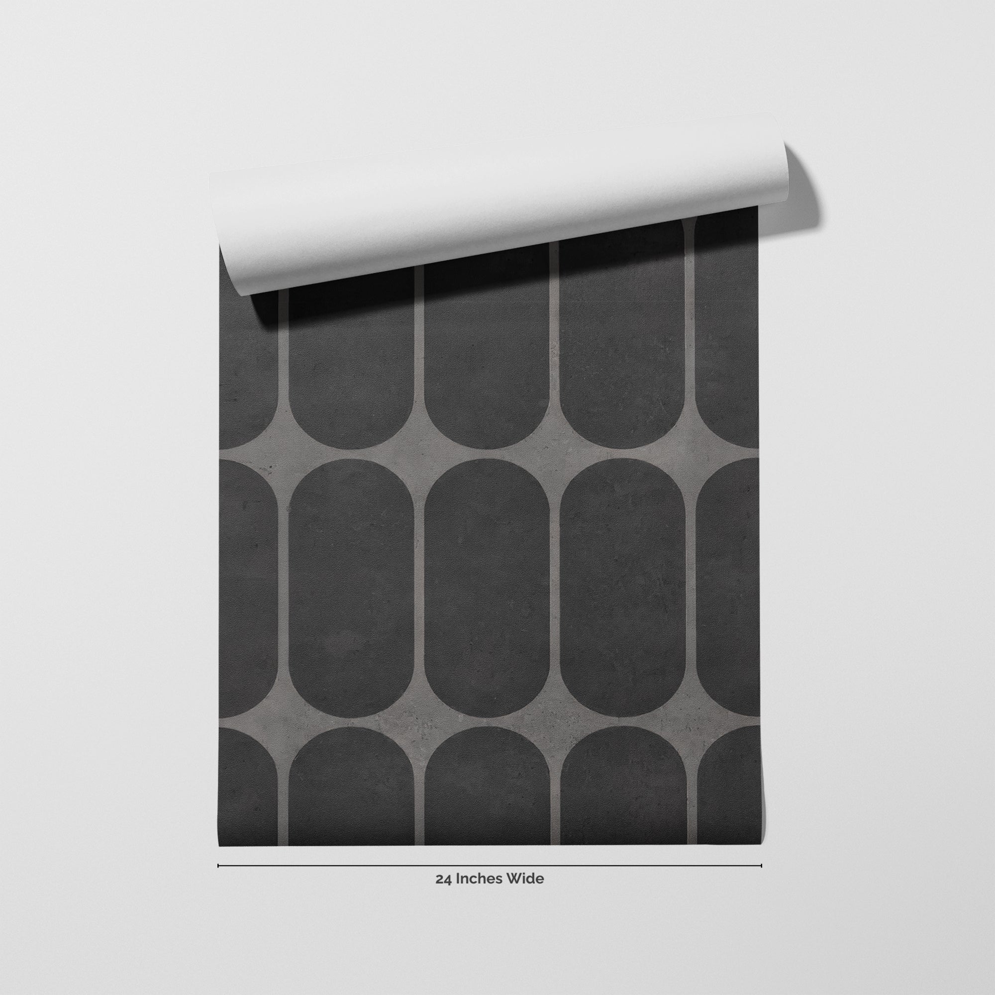 Brutalist wallpaper roll, 24 inches wide