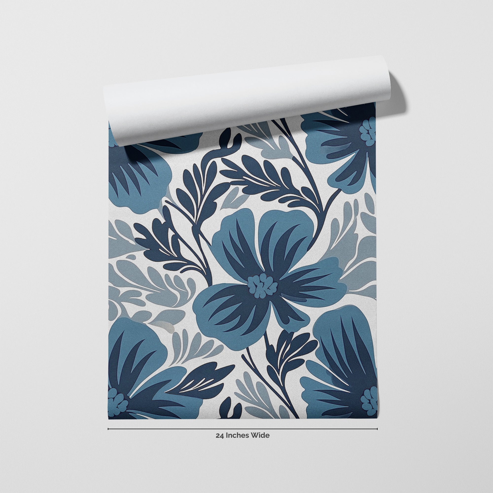 Midnight Tropics wallpaper roll, 24 inches wide