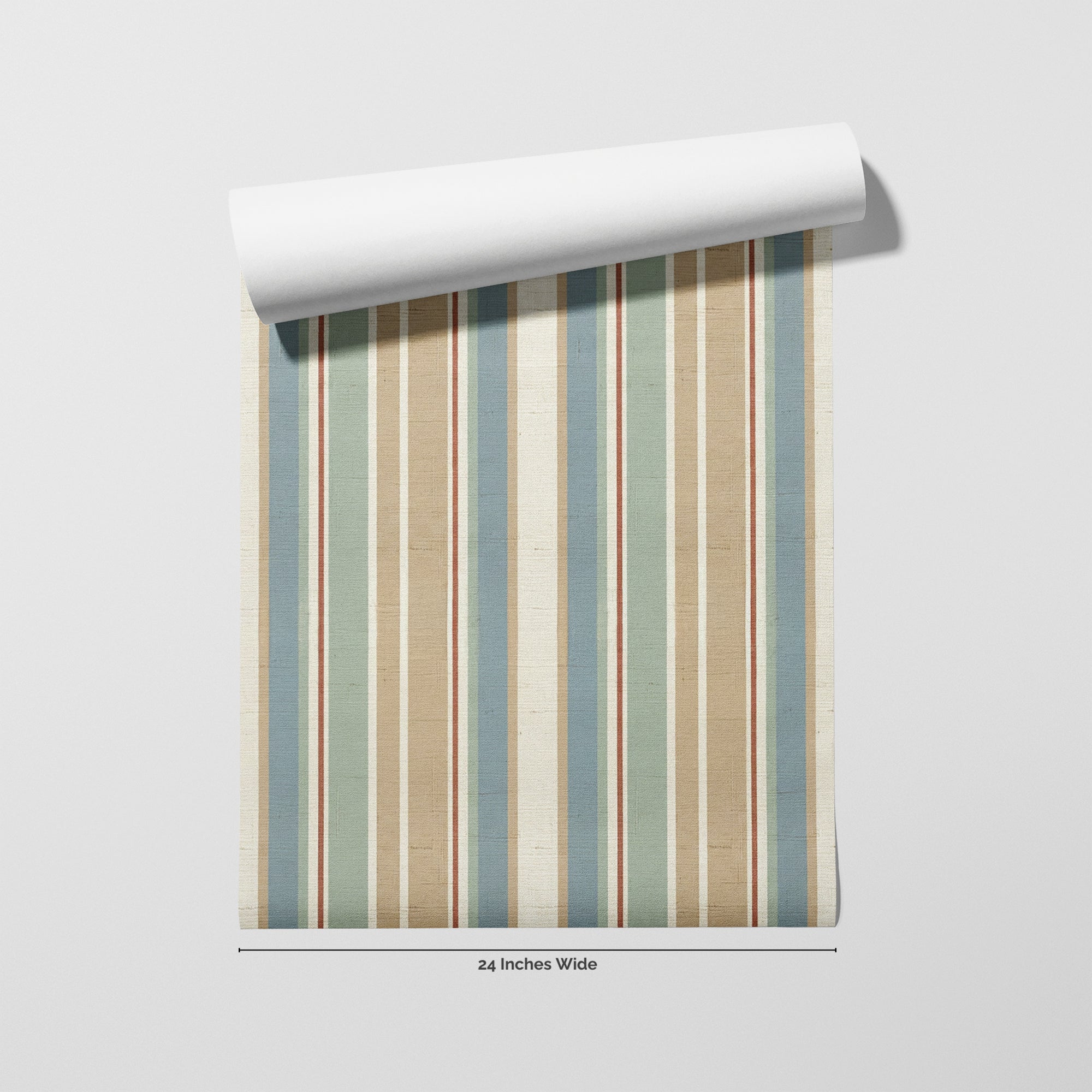 Zen Stripe wallpaper roll, 24 inches wide