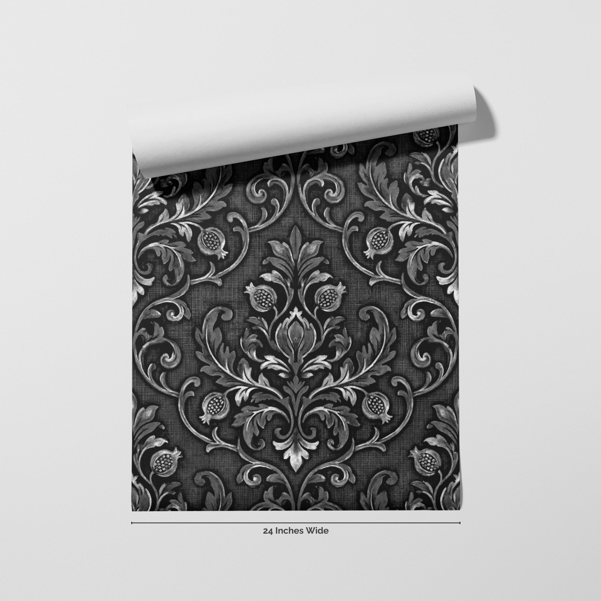 Sterling Gothic wallpaper roll, 24 inches wide
