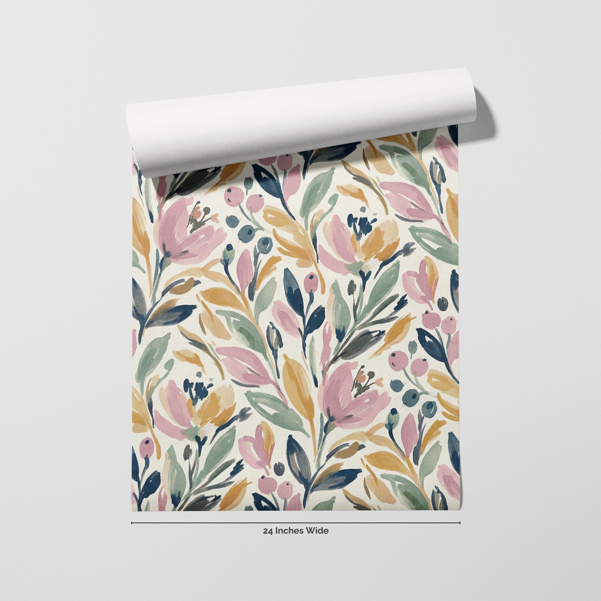 Cottage Posy wallpaper roll, 24 inches wide