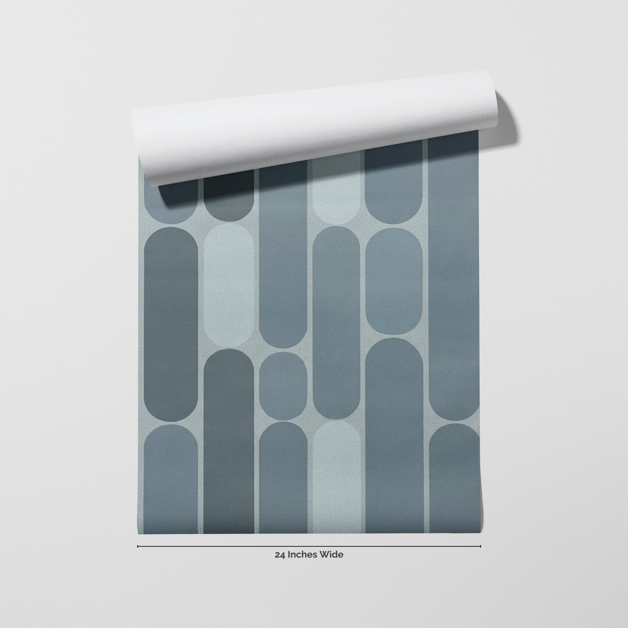 Slate Century wallpaper roll, 24 inches wide