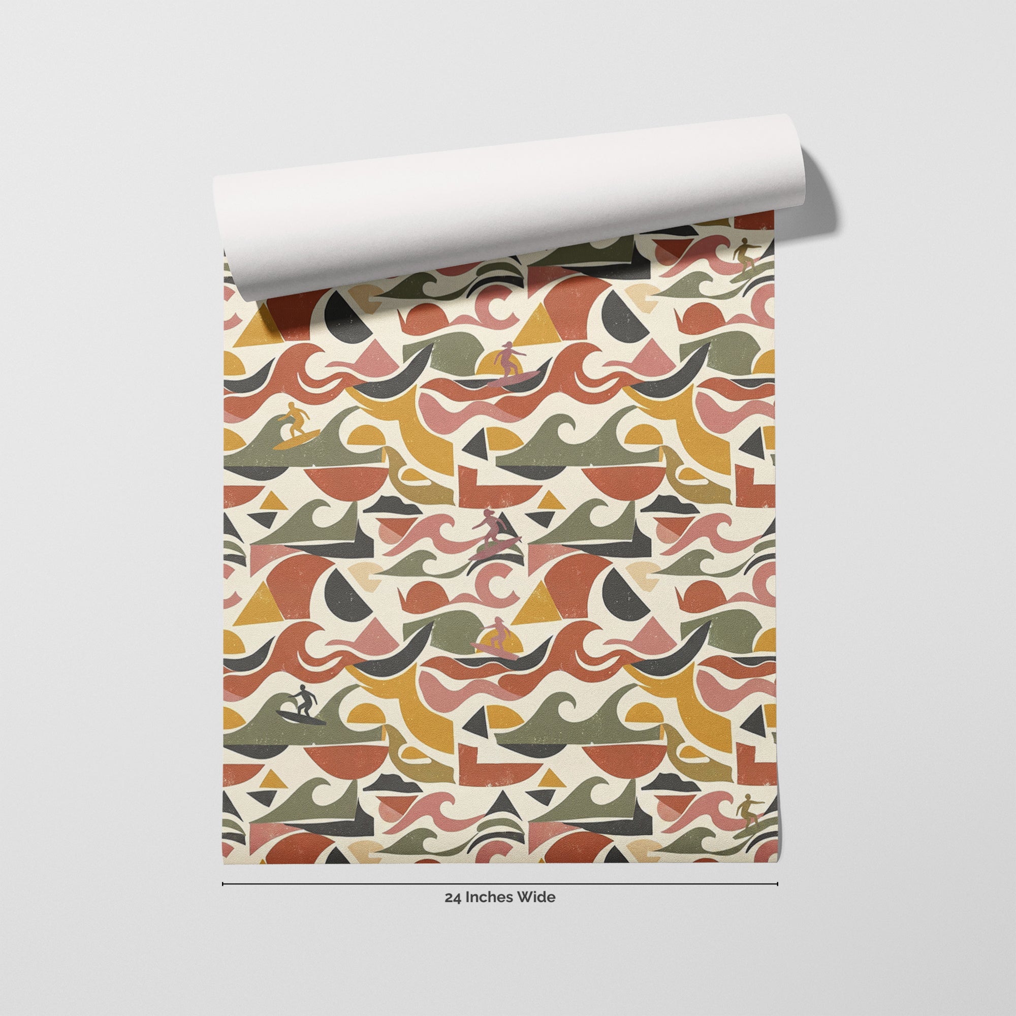 Retro Swell wallpaper roll, 24 inches wide