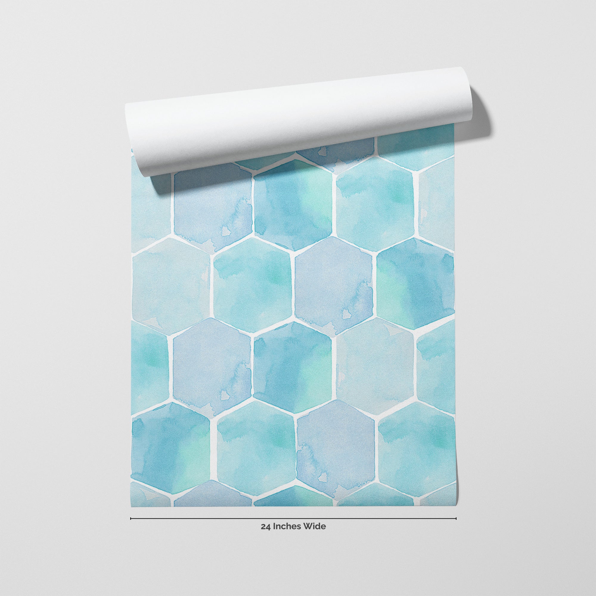 Sea Glass wallpaper roll, 24 inches wide