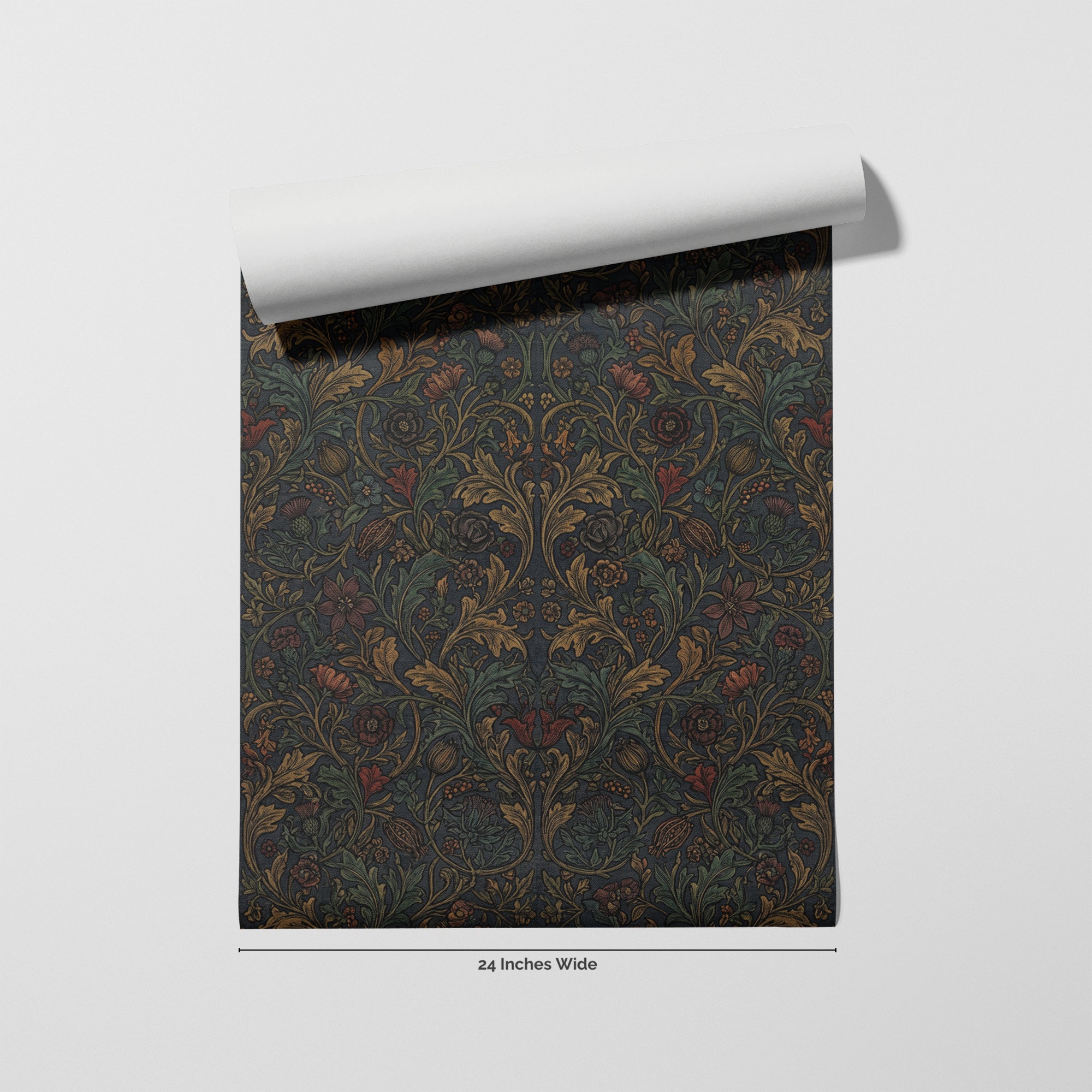 Morris Vineyard wallpaper roll, 24 inches wide