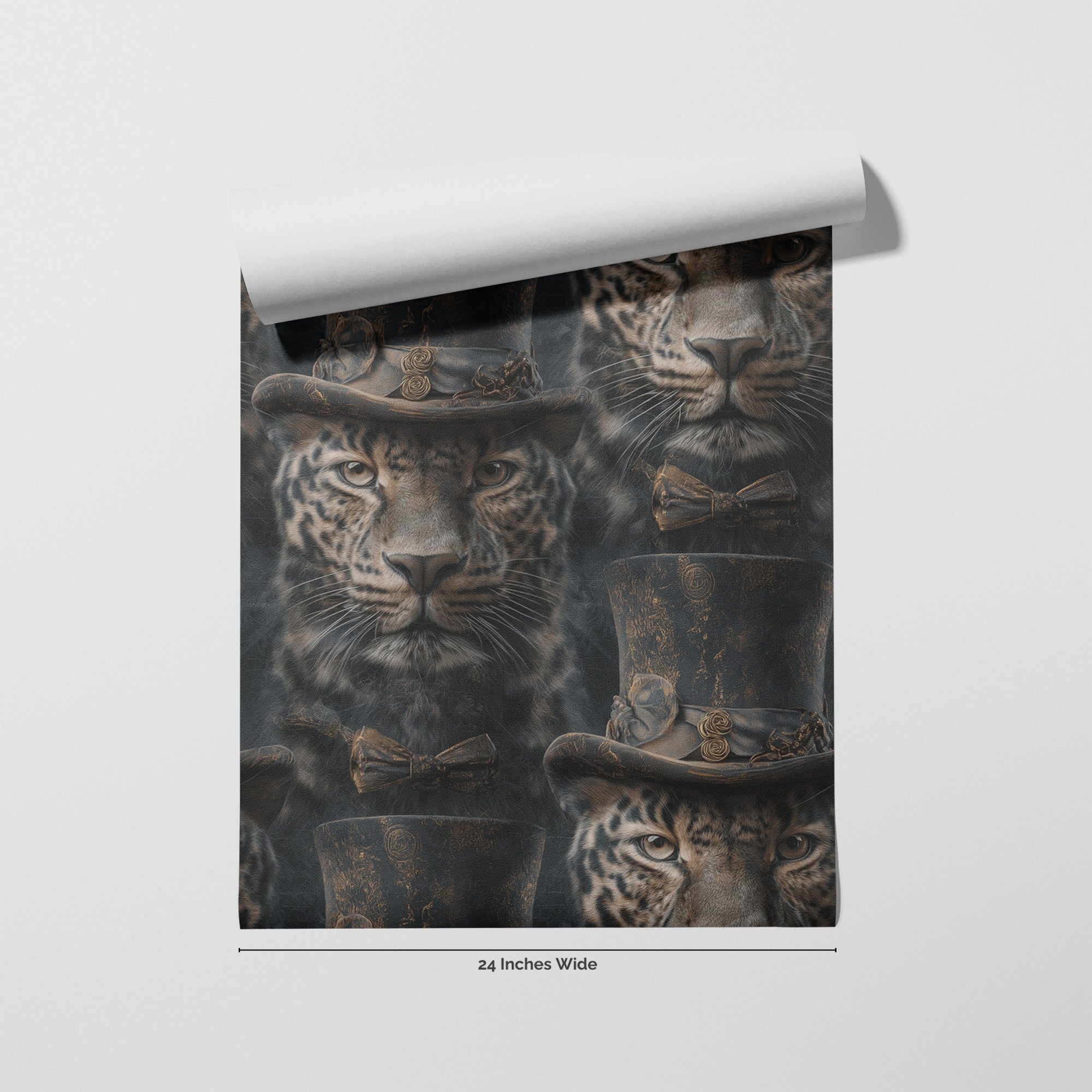 Rosette Royal wallpaper roll, 24 inches wide
