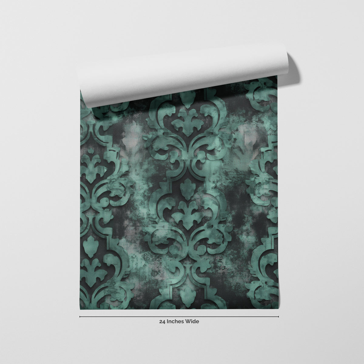 Seafoam Relic wallpaper roll, 24 inches wide