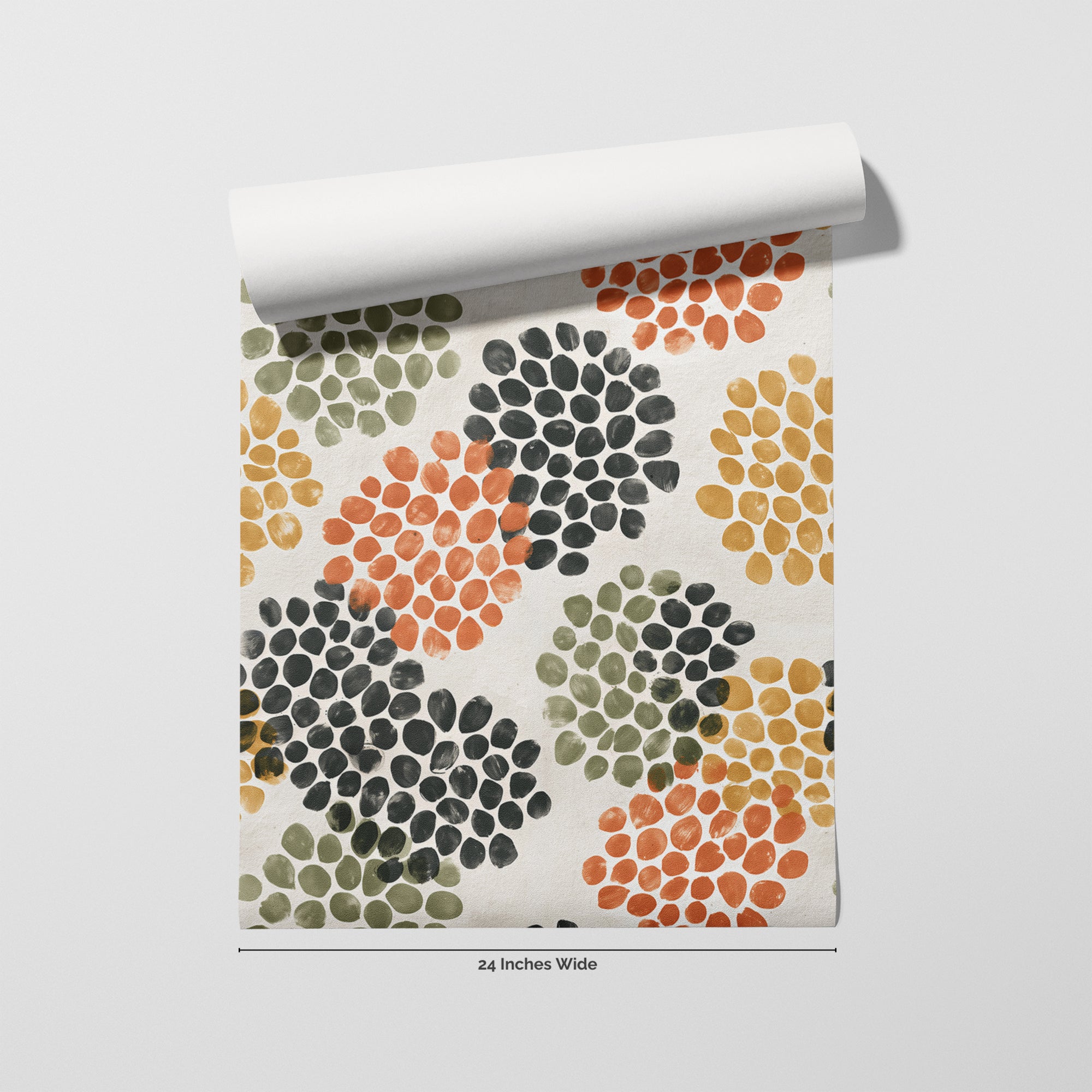 Seedpod wallpaper roll, 24 inches wide
