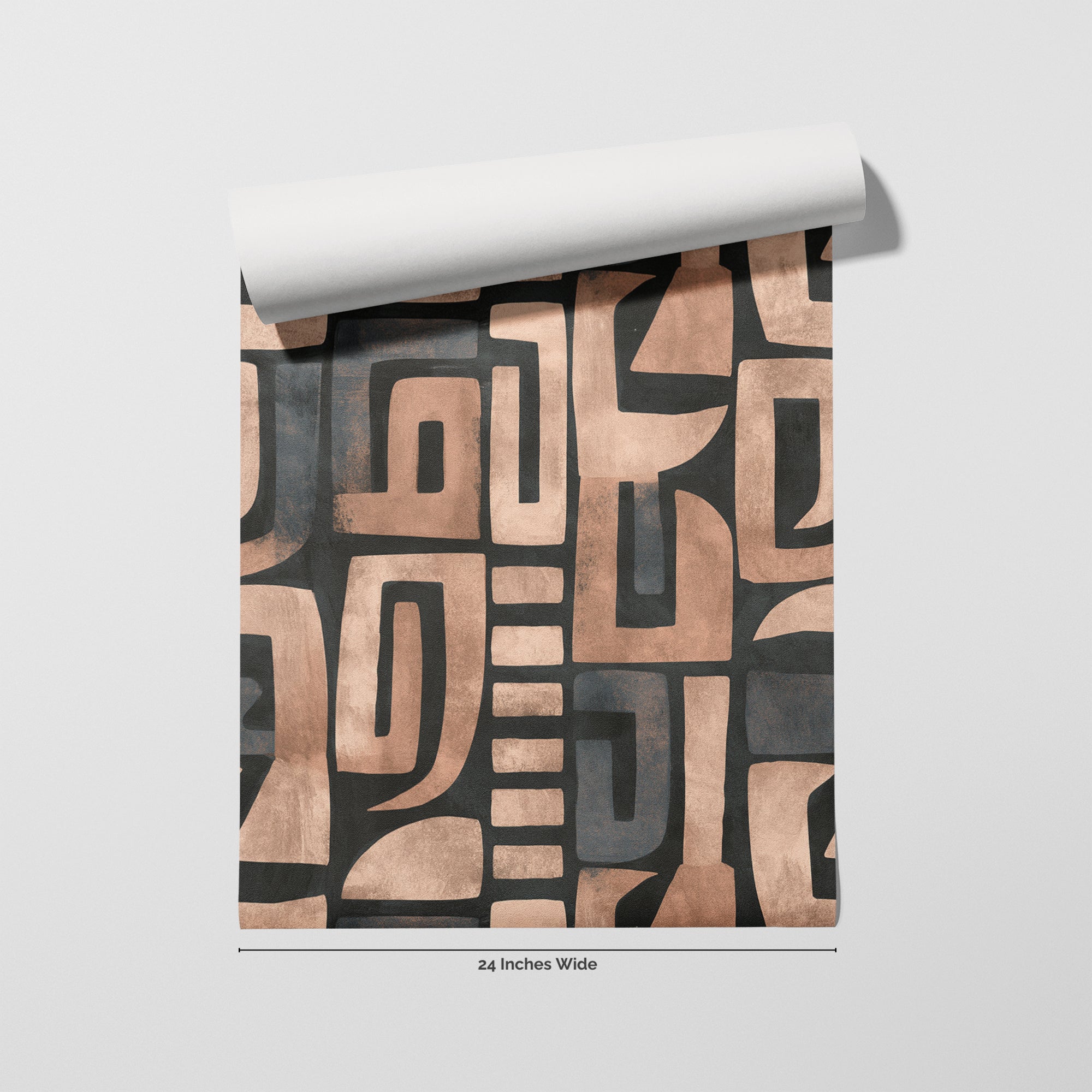 Adobe Block wallpaper roll, 24 inches wide