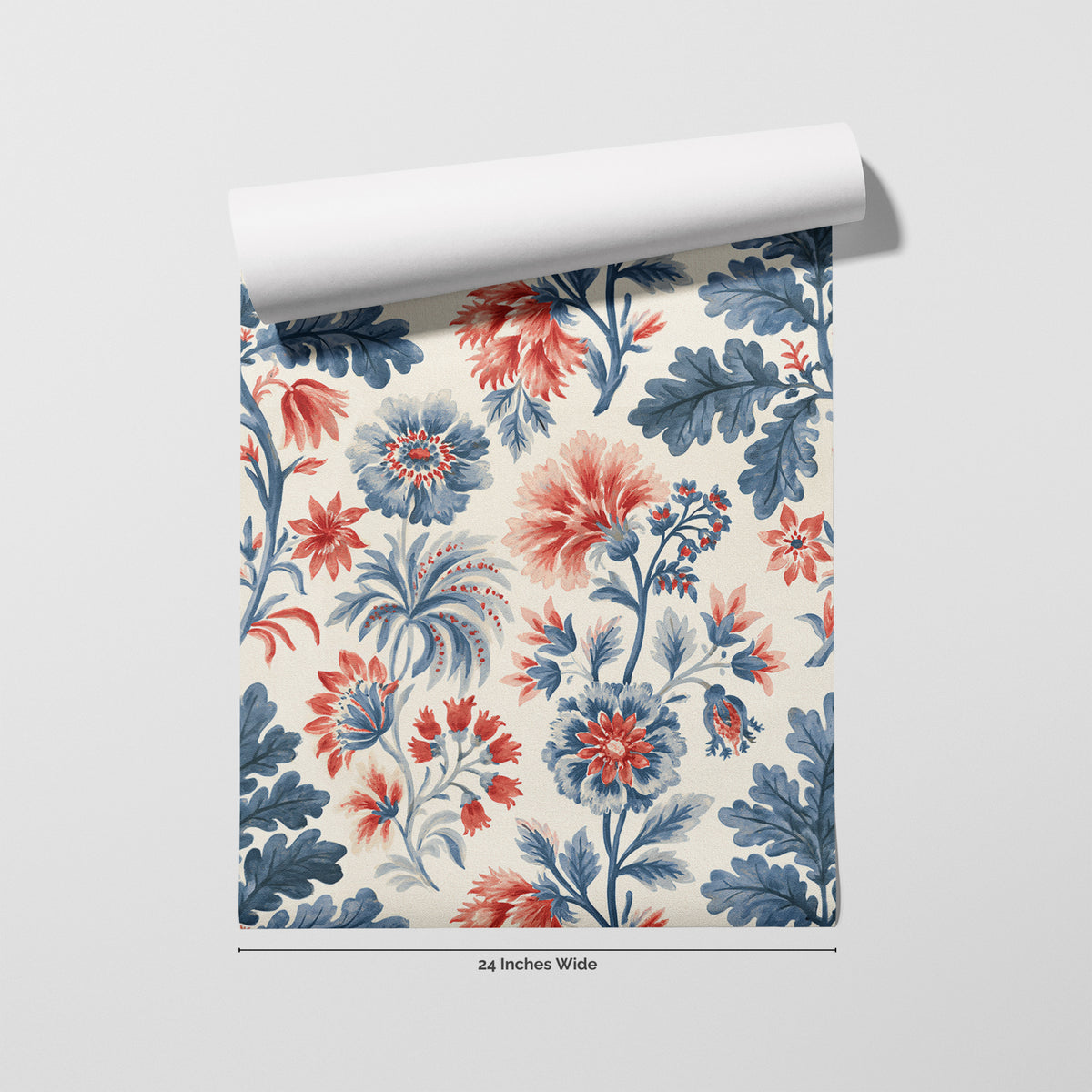 Oakleaf Chintz wallpaper roll, 24 inches wide