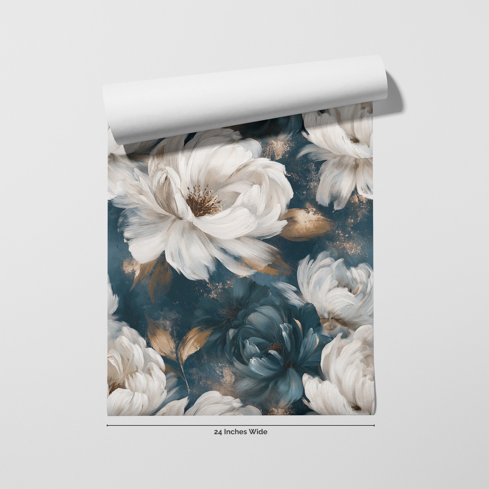 Pearl Nocturne wallpaper roll, 24 inches wide