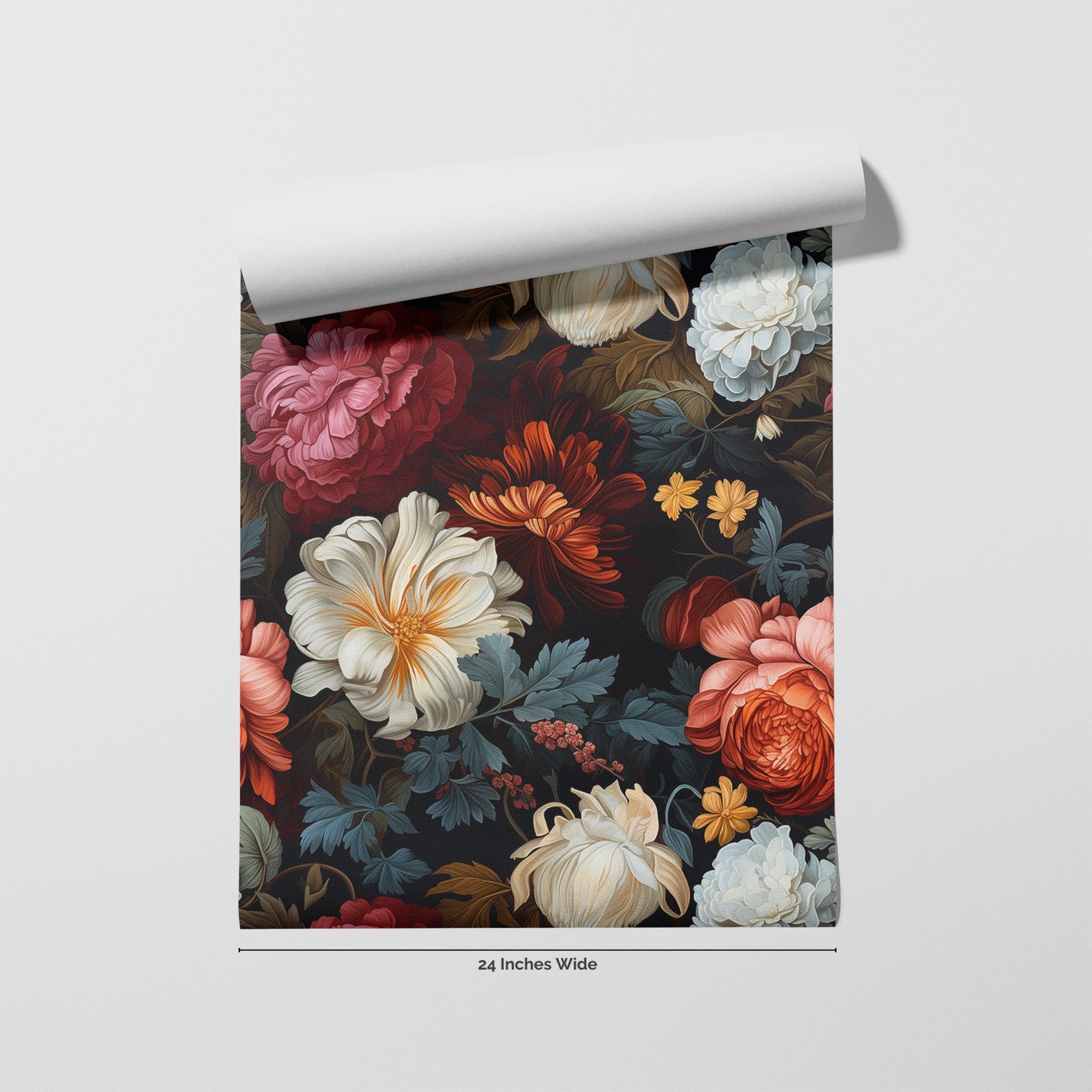 Dusk Garden wallpaper roll, 24 inches wide