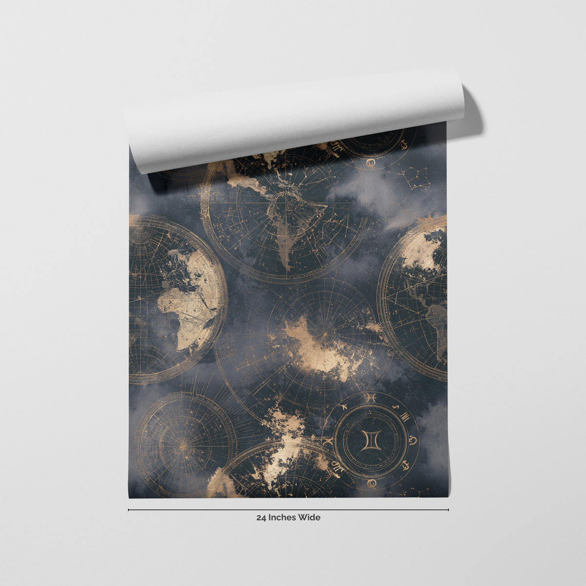 Star Atlas wallpaper roll, 24 inches wide