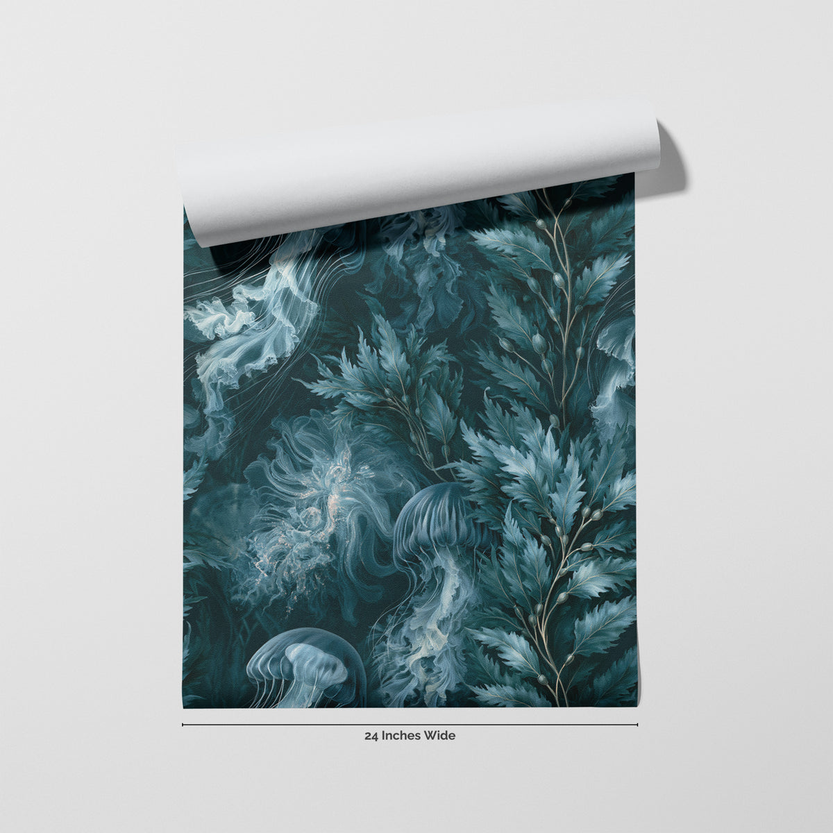 Kelp Cathedral wallpaper roll, 24 inches wide