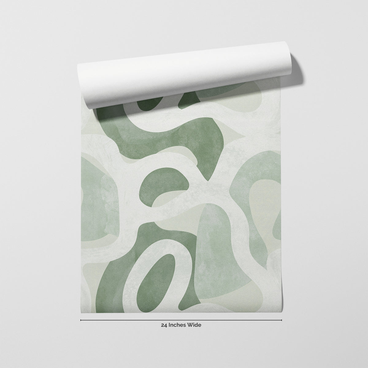 Sage Terrain wallpaper roll, 24 inches wide