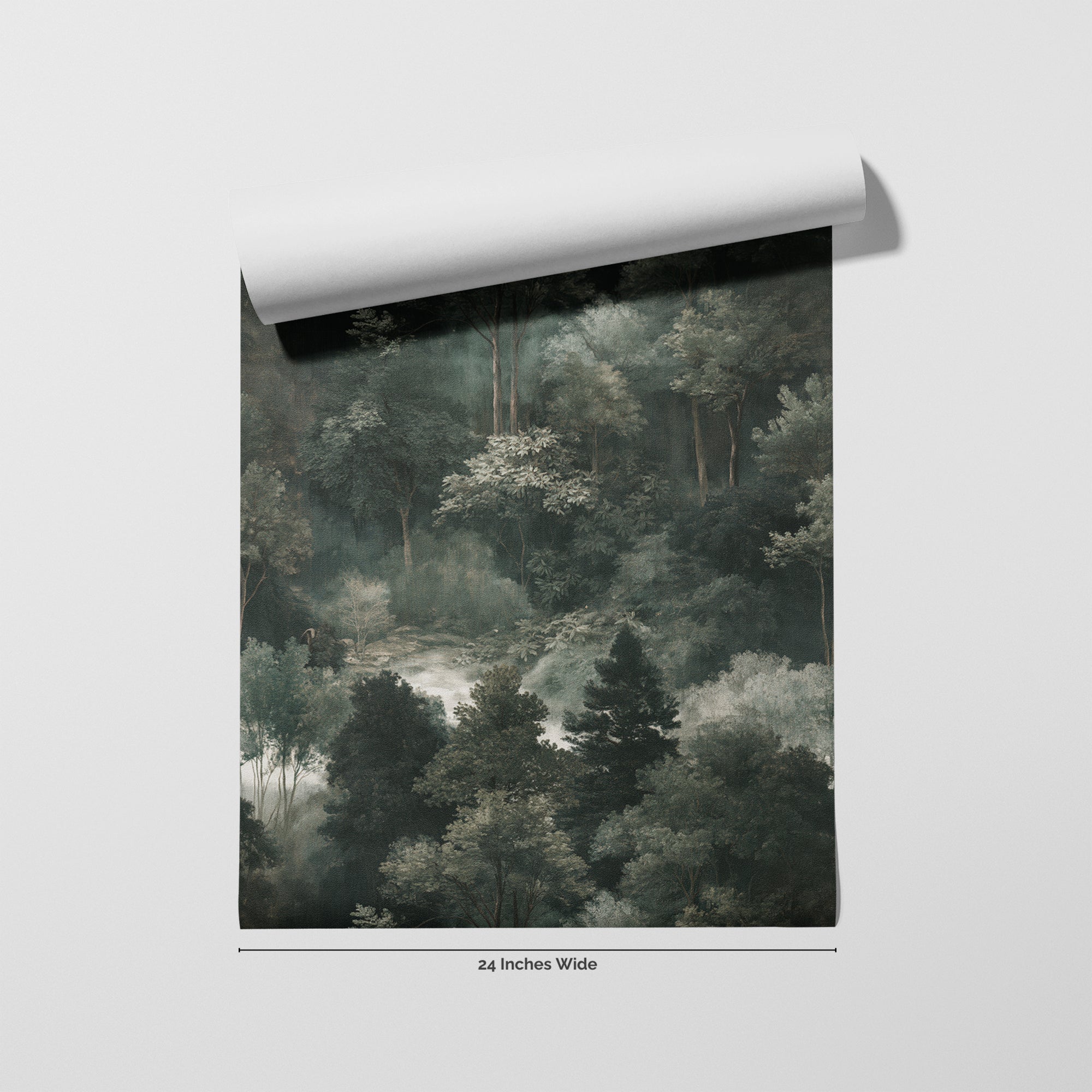 Verdant Veil wallpaper roll, 24 inches wide