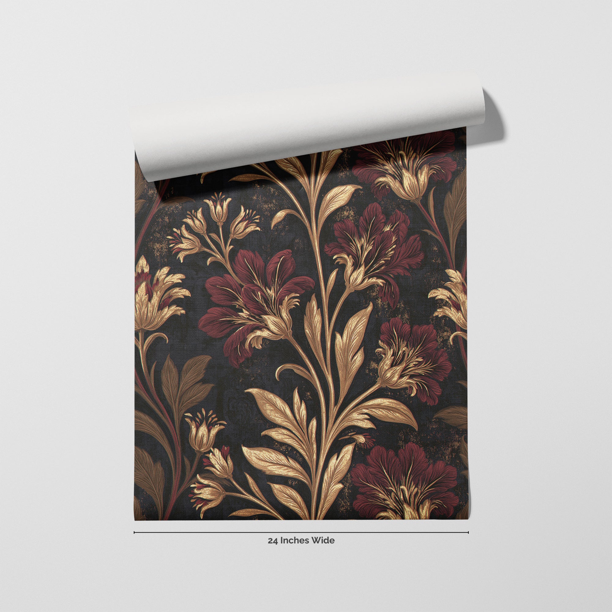 Copper Vespers wallpaper roll, 24 inches wide