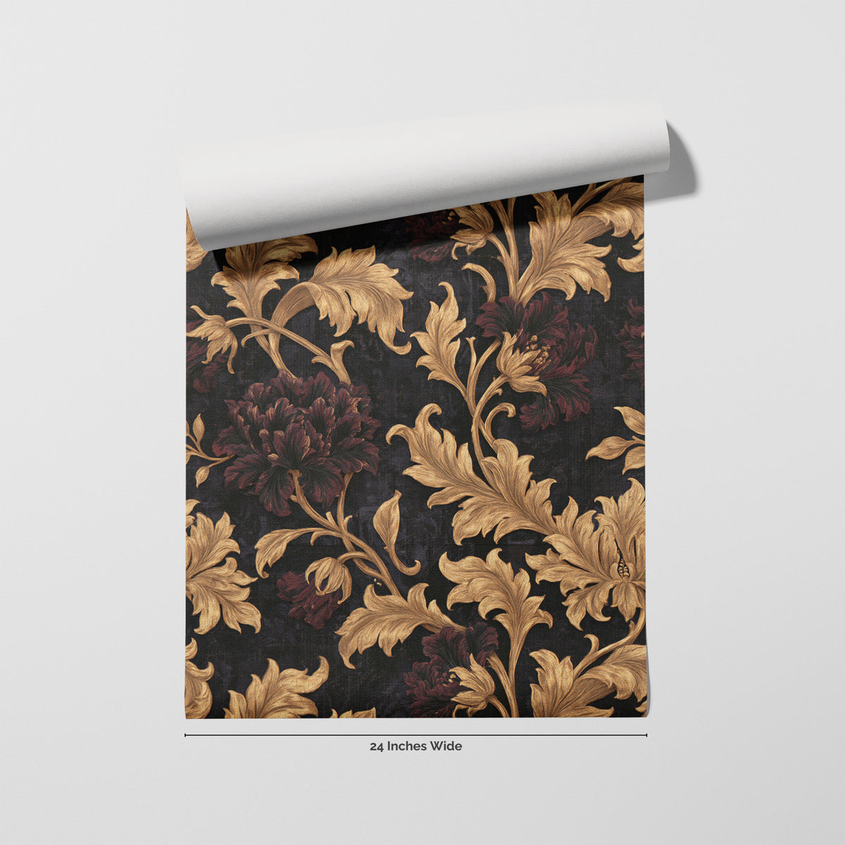 Regency Gilt wallpaper roll, 24 inches wide