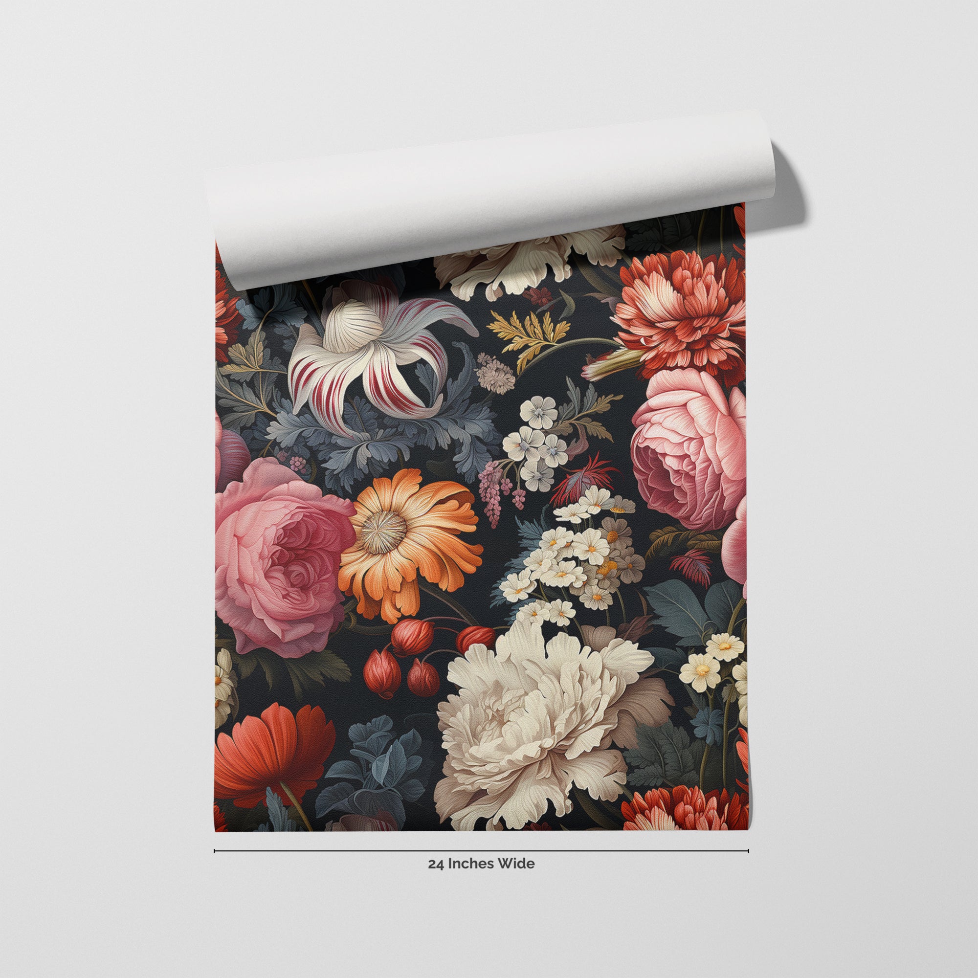Wildflower Confetti wallpaper roll, 24 inches wide