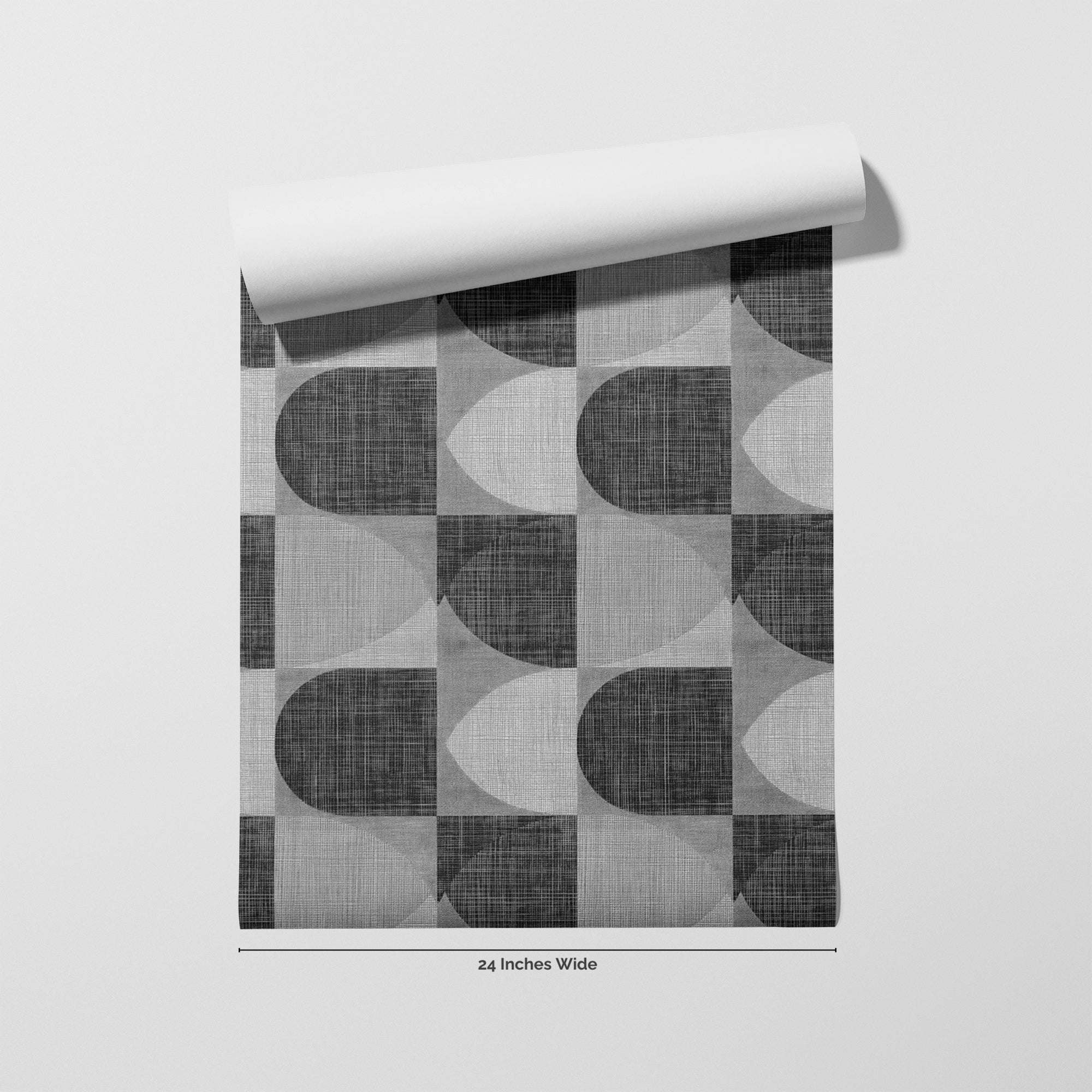Domino Arc wallpaper roll, 24 inches wide