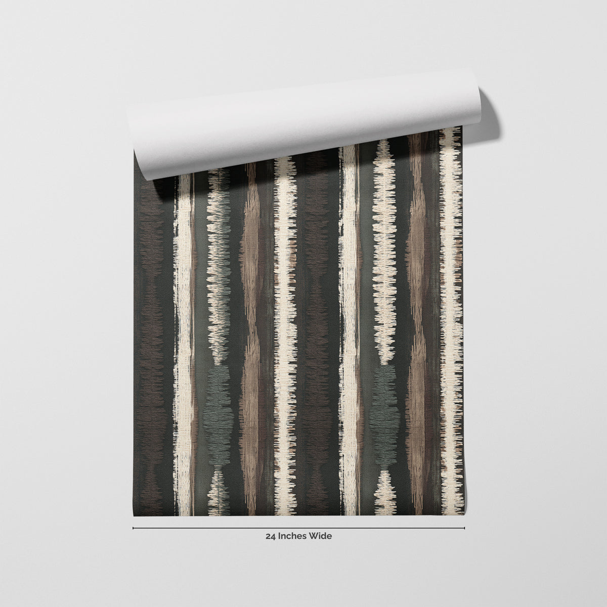 Birchbark Stripe wallpaper roll, 24 inches wide
