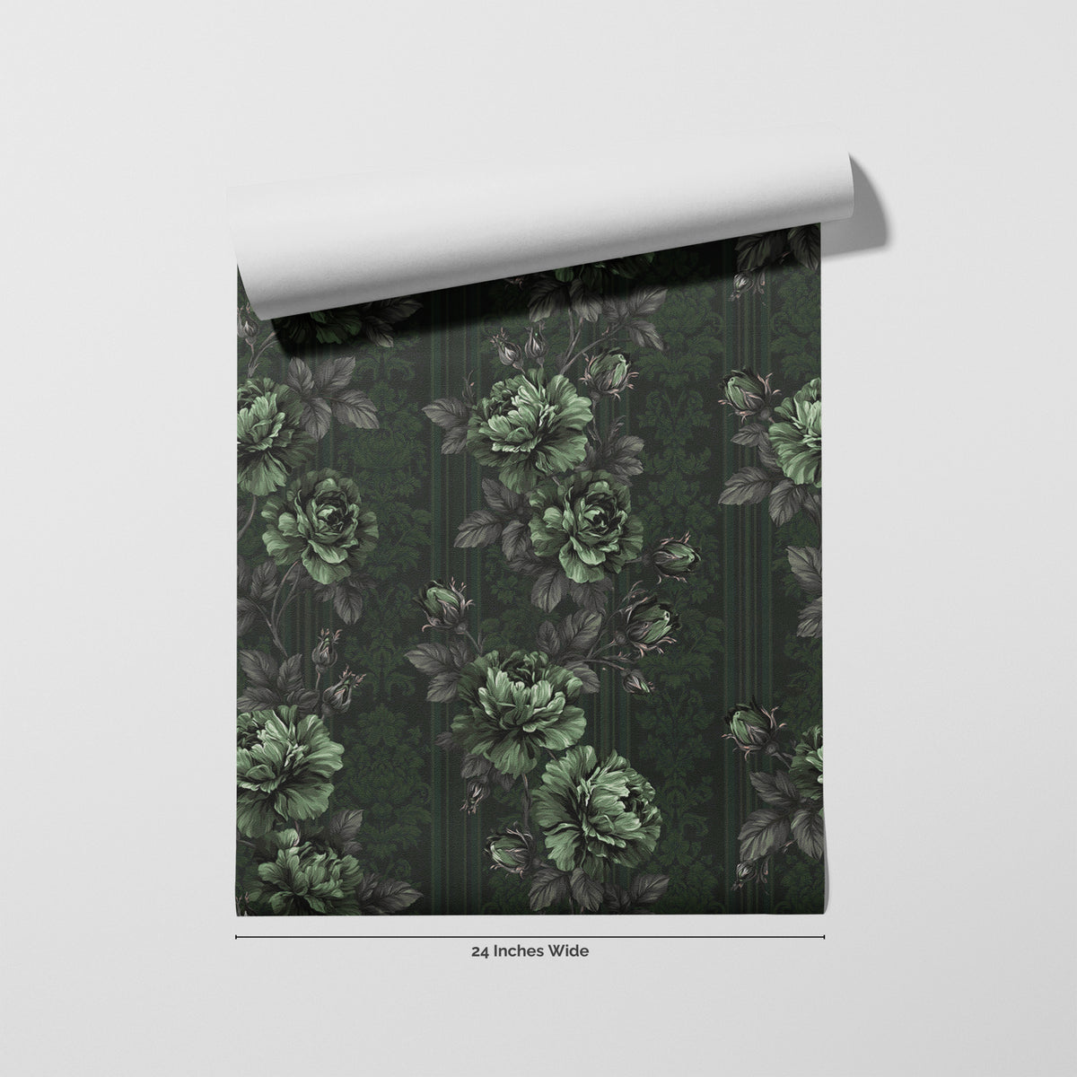 Ivy Nocturne wallpaper roll, 24 inches wide